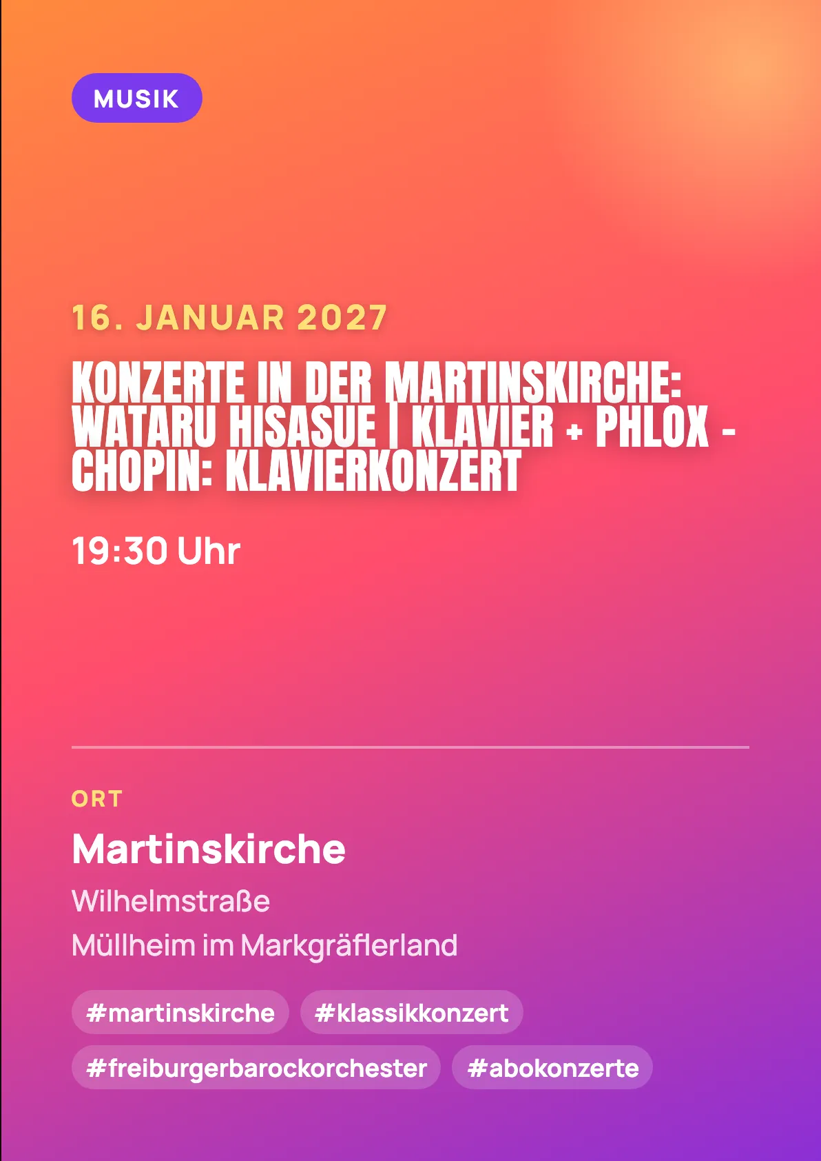 Veranstaltungsflyer
