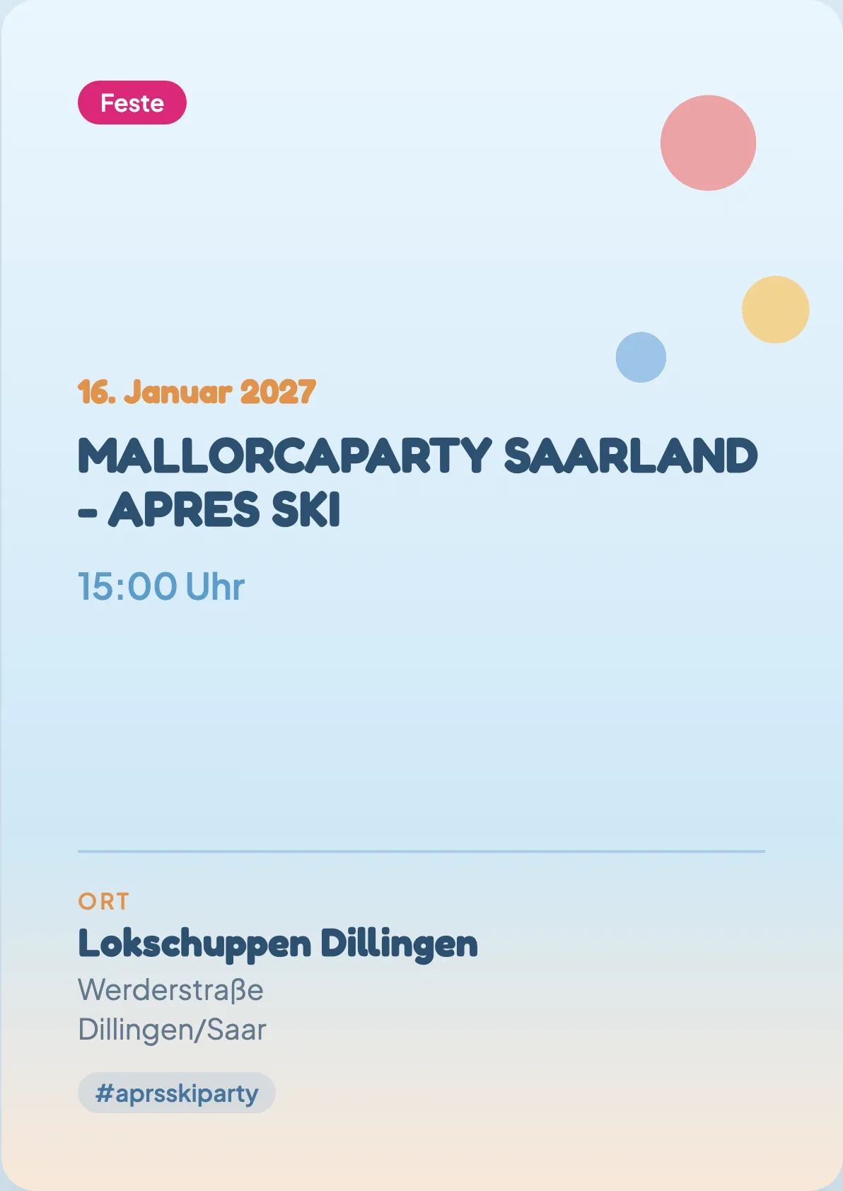 Veranstaltungsflyer