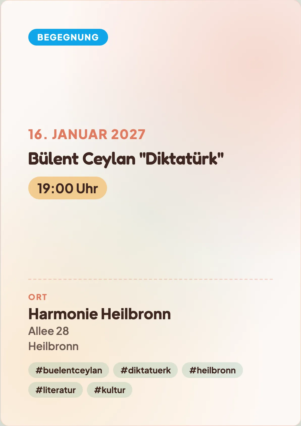 Veranstaltungsflyer