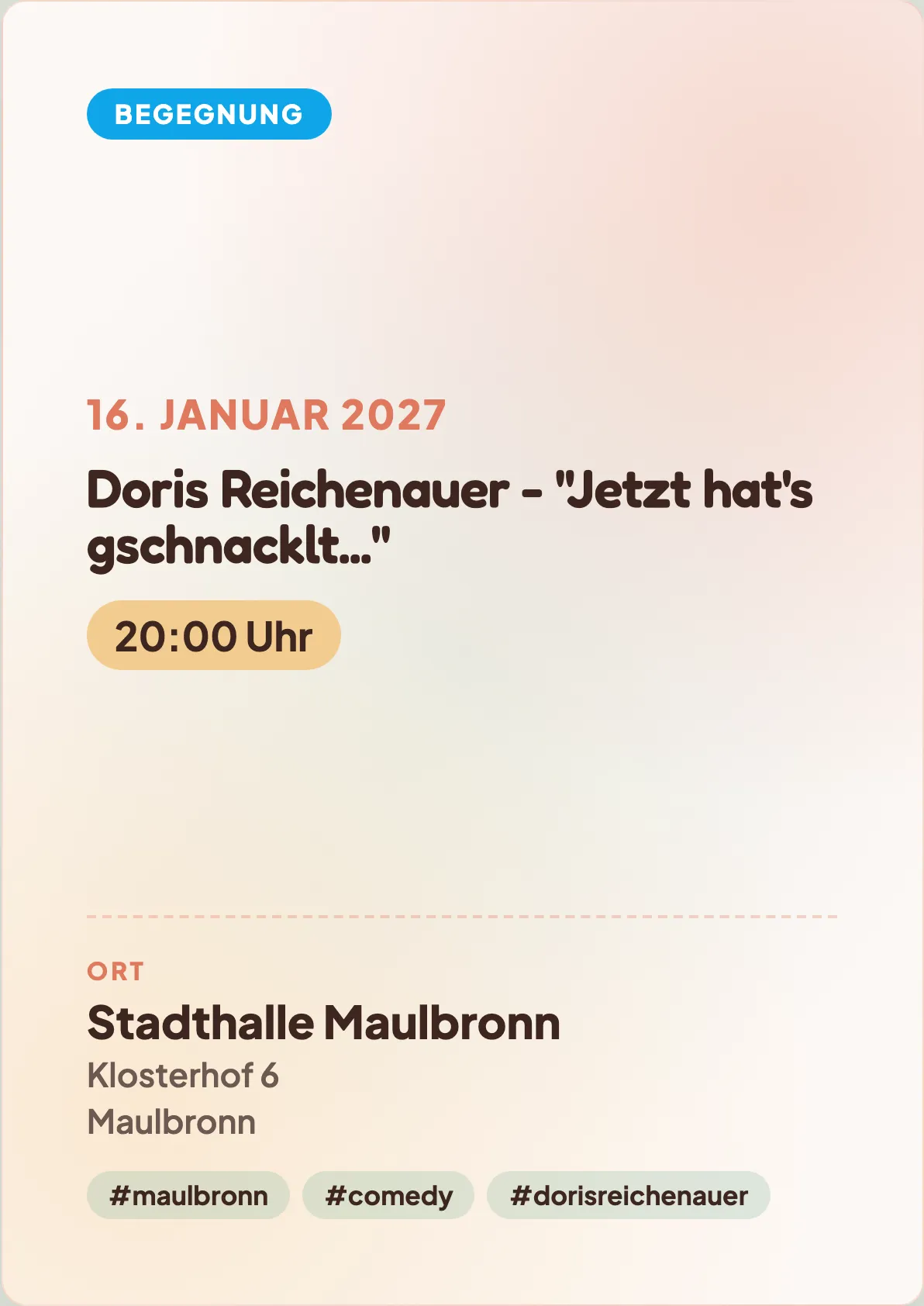 Veranstaltungsflyer