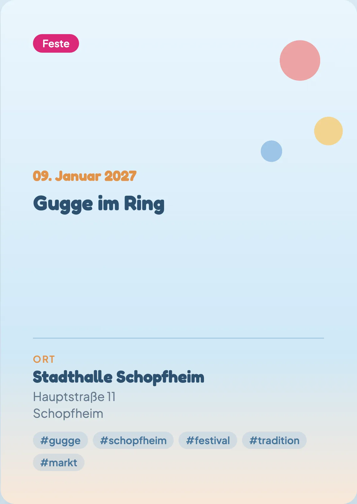Veranstaltungsflyer