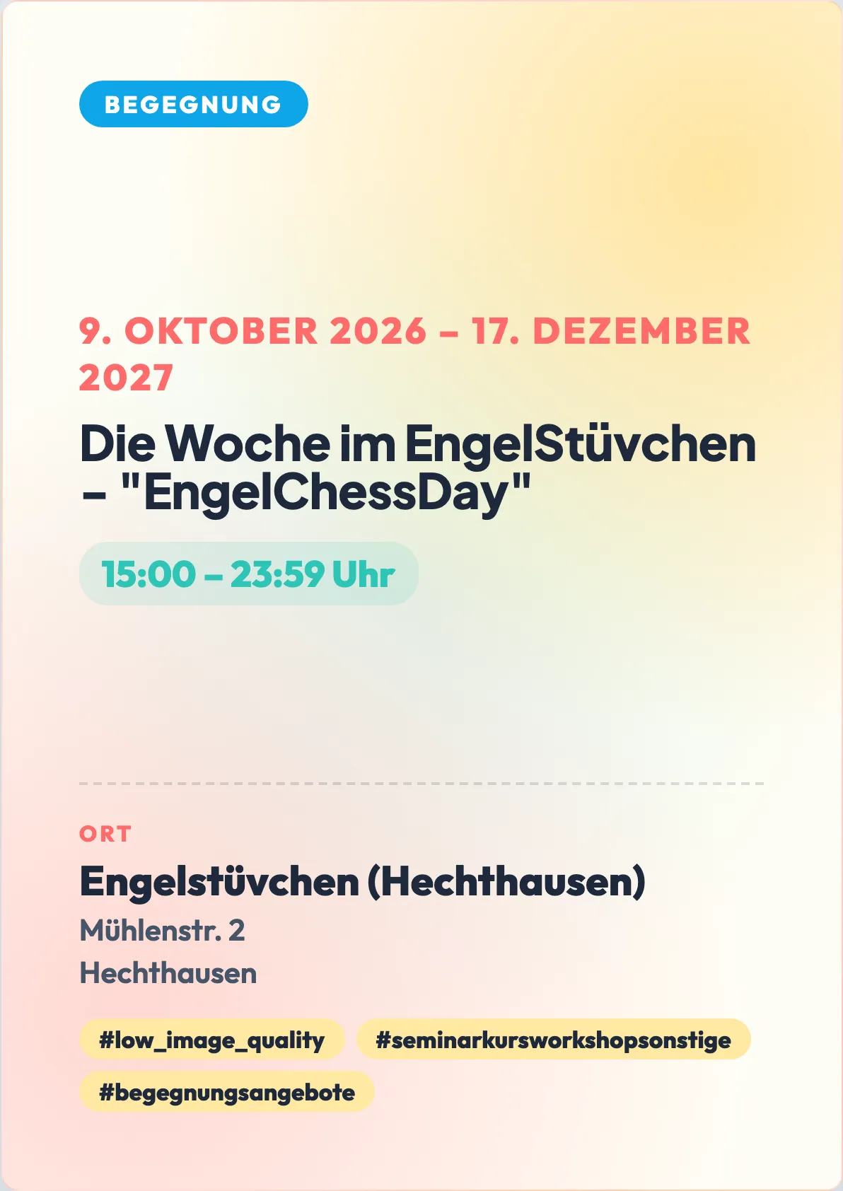 Veranstaltungsflyer