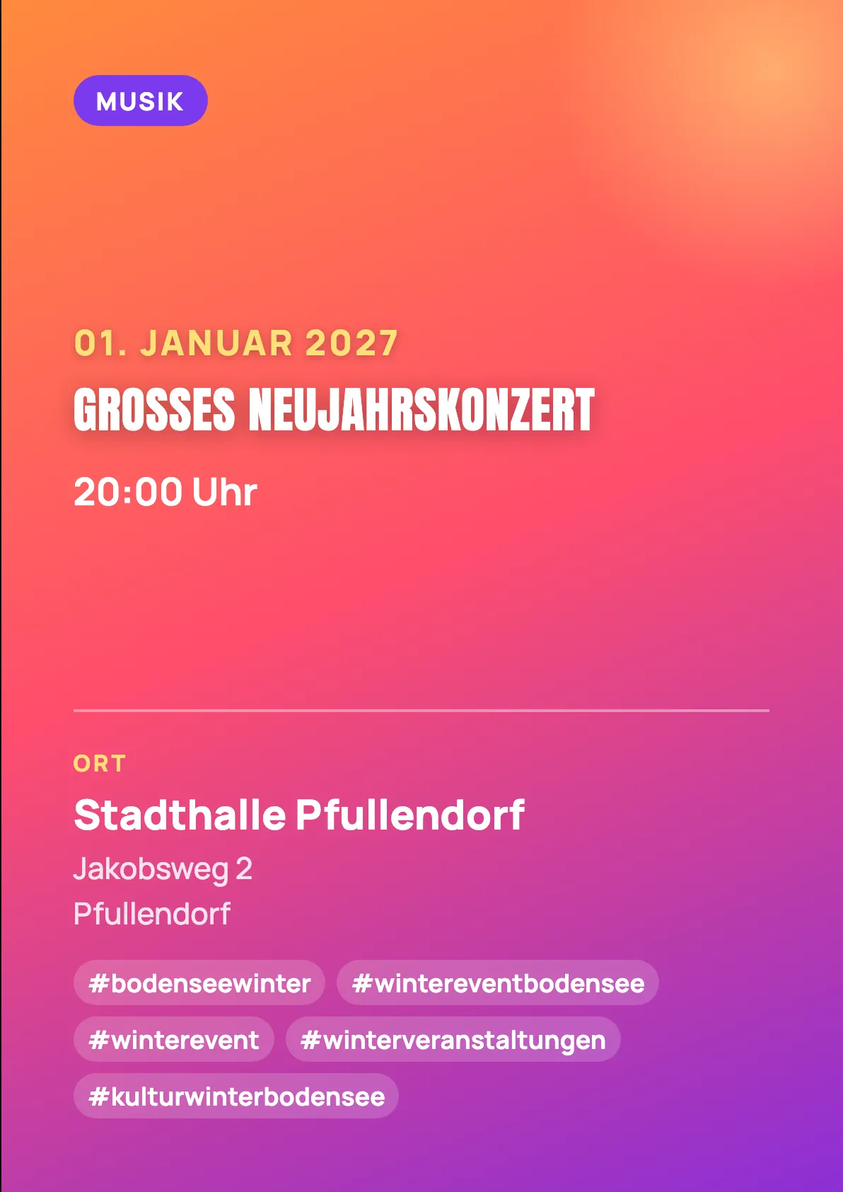 Veranstaltungsflyer