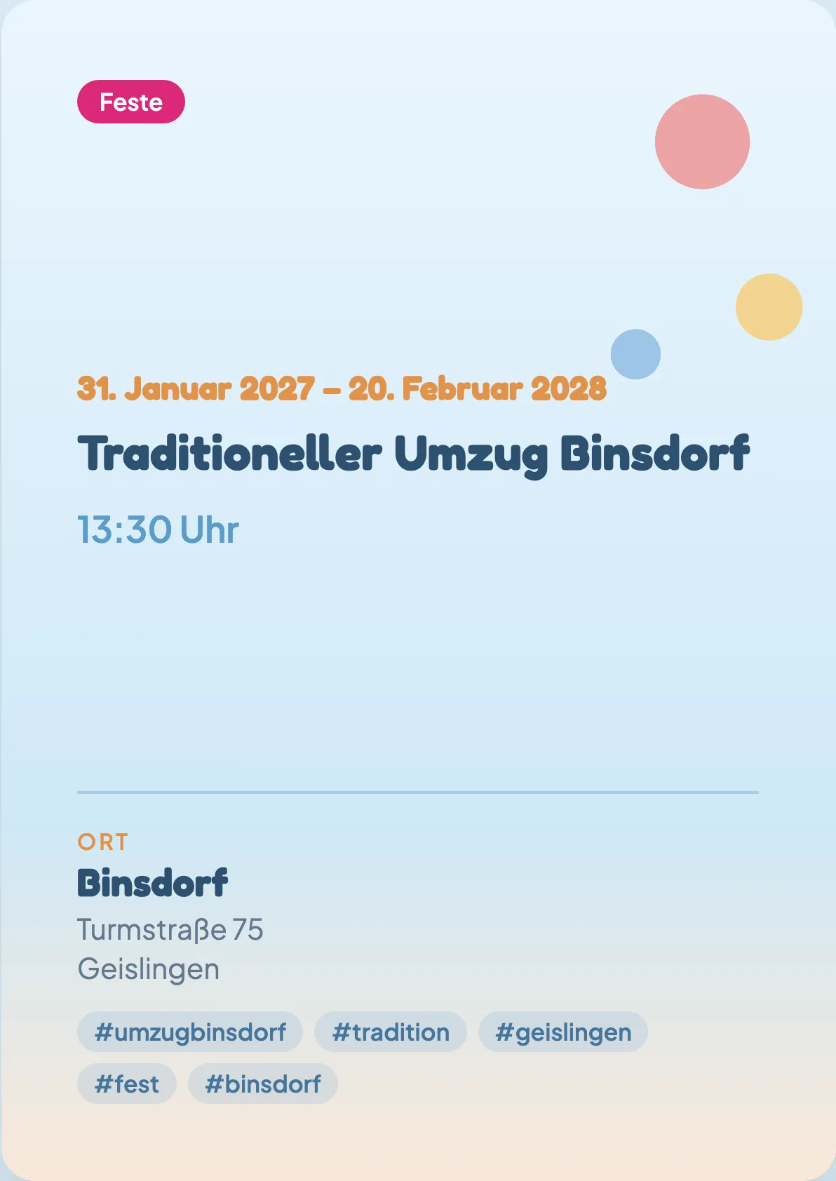 Veranstaltungsflyer