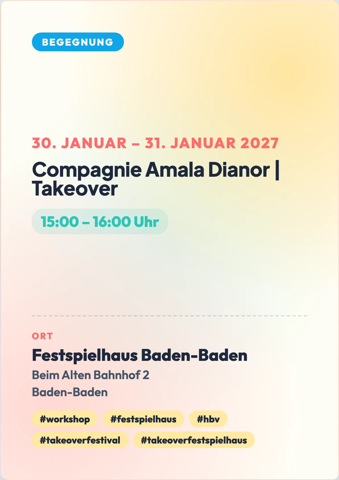 Veranstaltungsflyer
