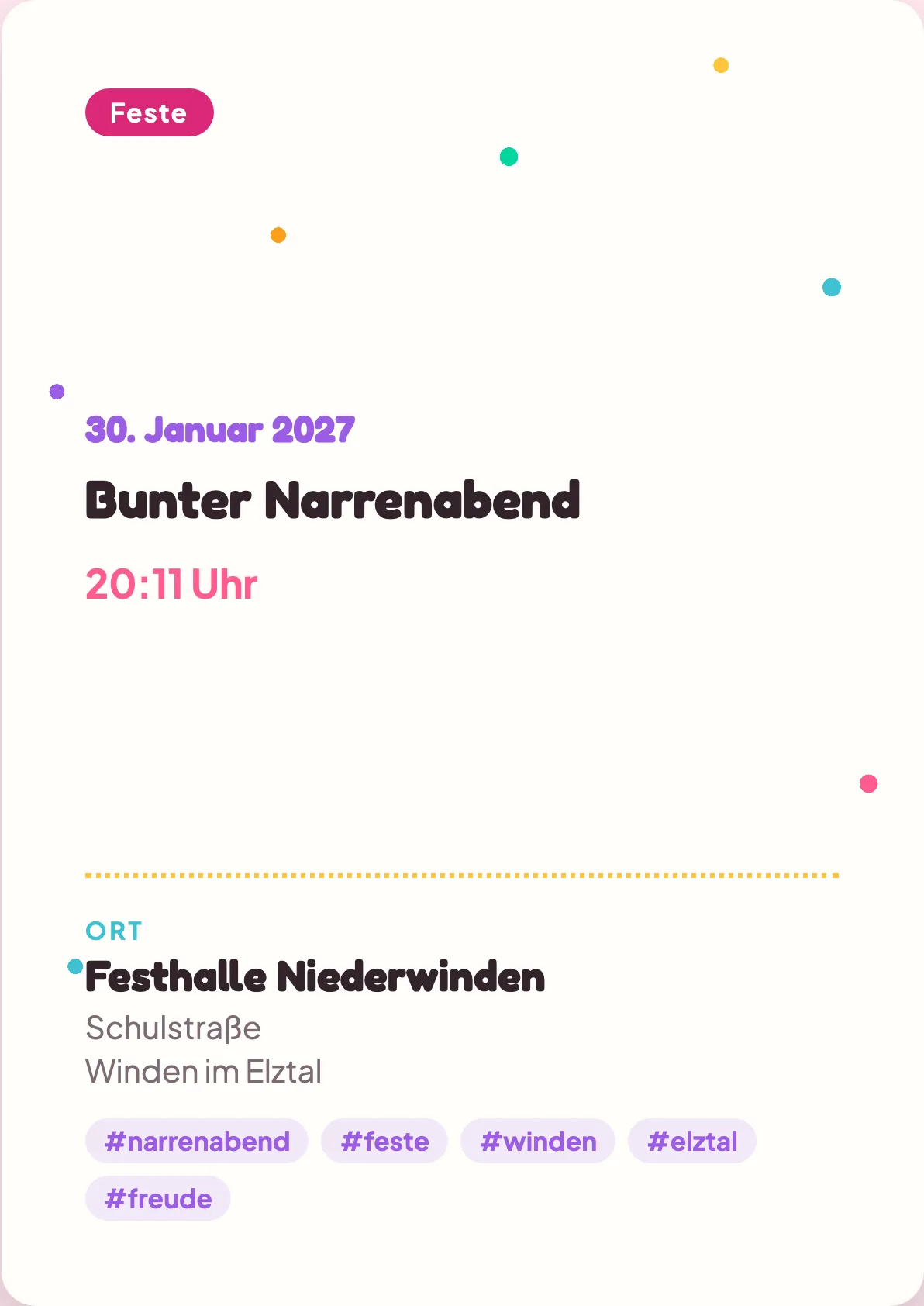 Veranstaltungsflyer