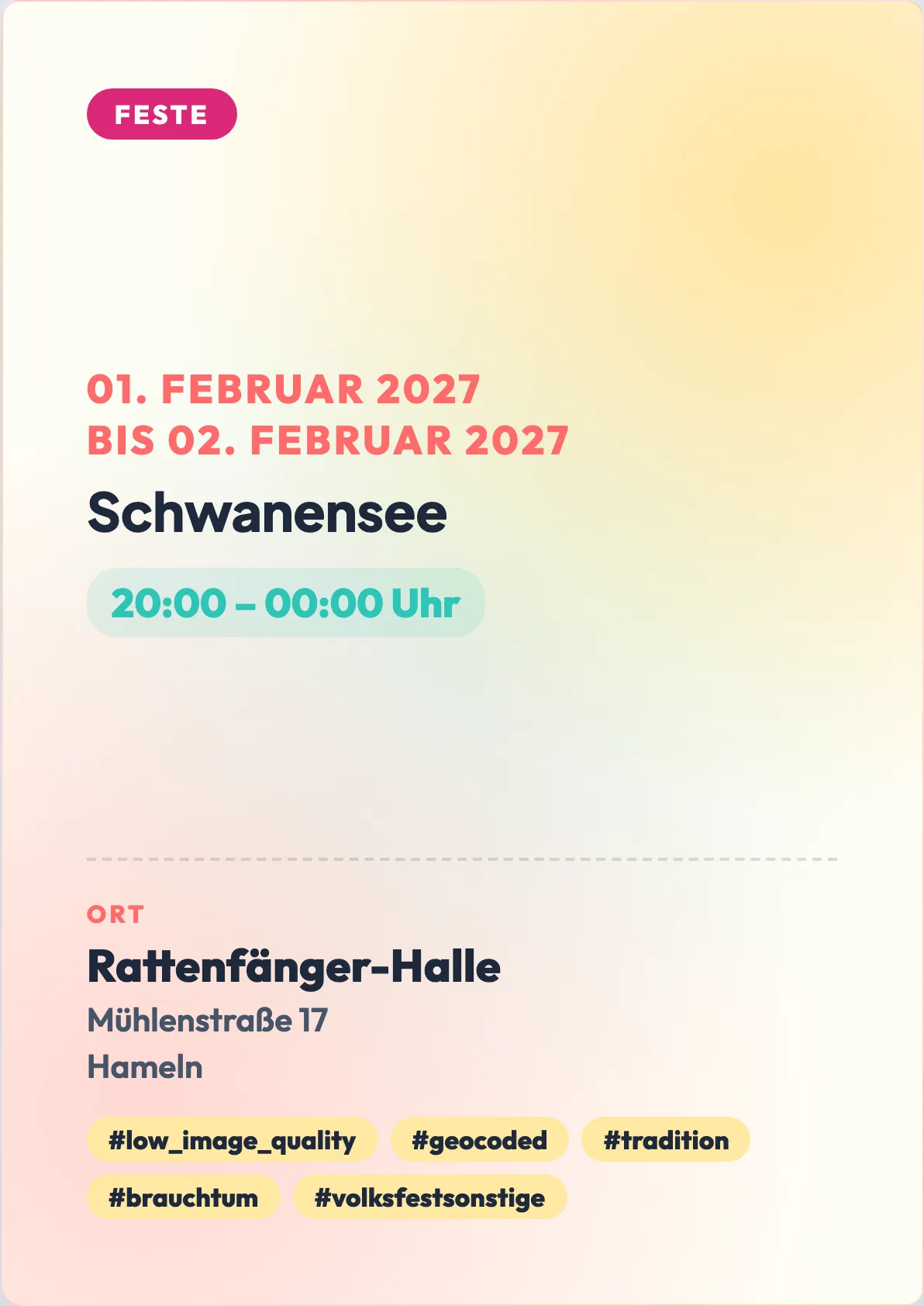 Veranstaltungsflyer