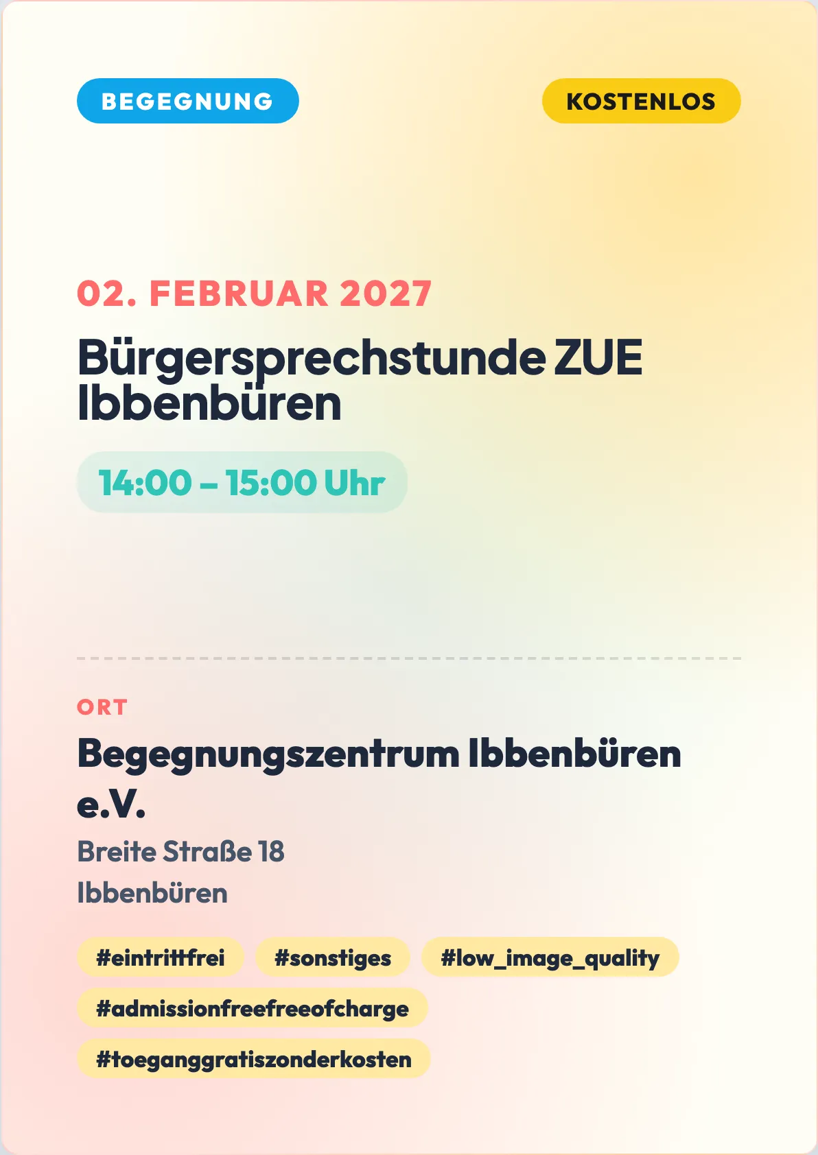 Veranstaltungsflyer