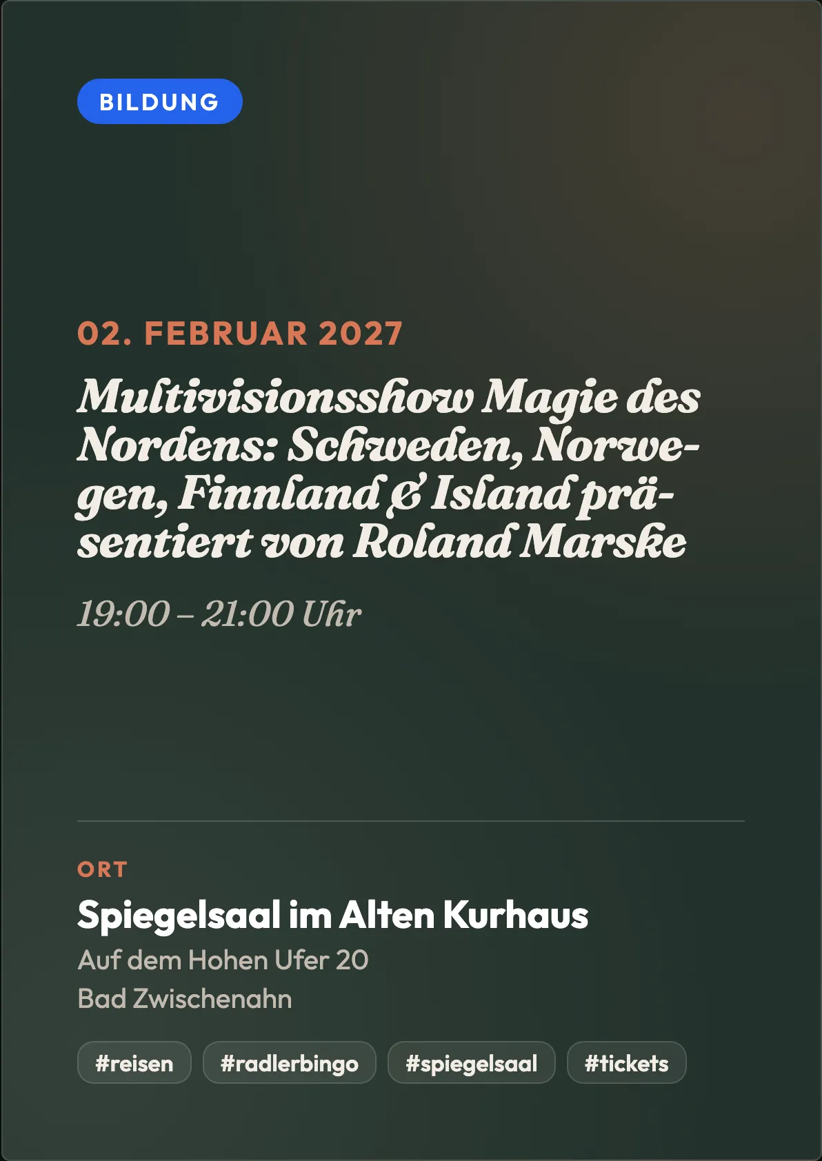 Veranstaltungsflyer