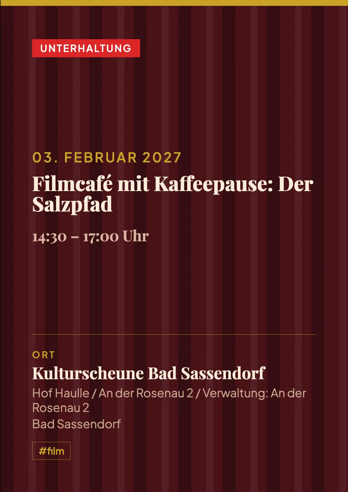 Veranstaltungsflyer