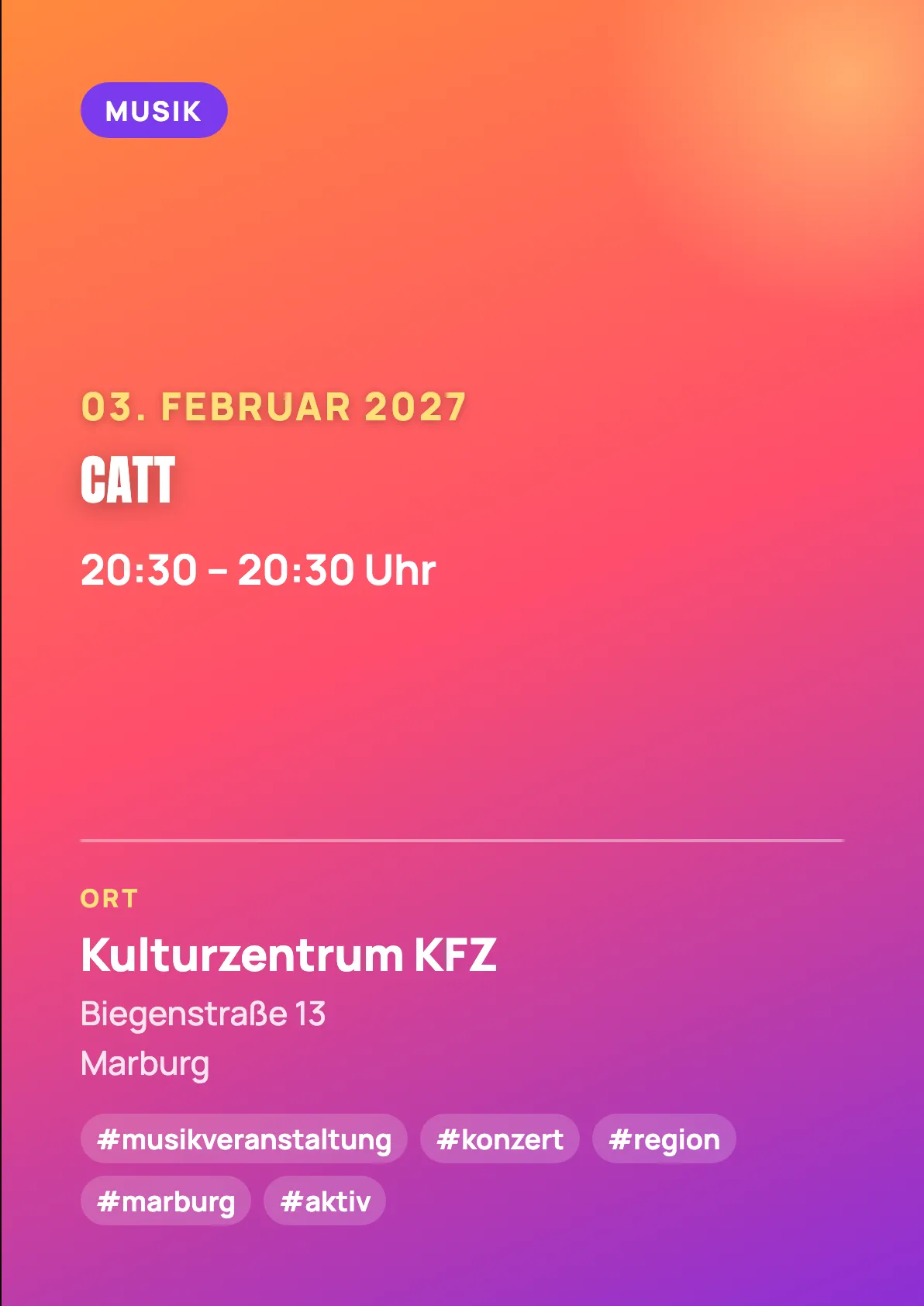 Veranstaltungsflyer