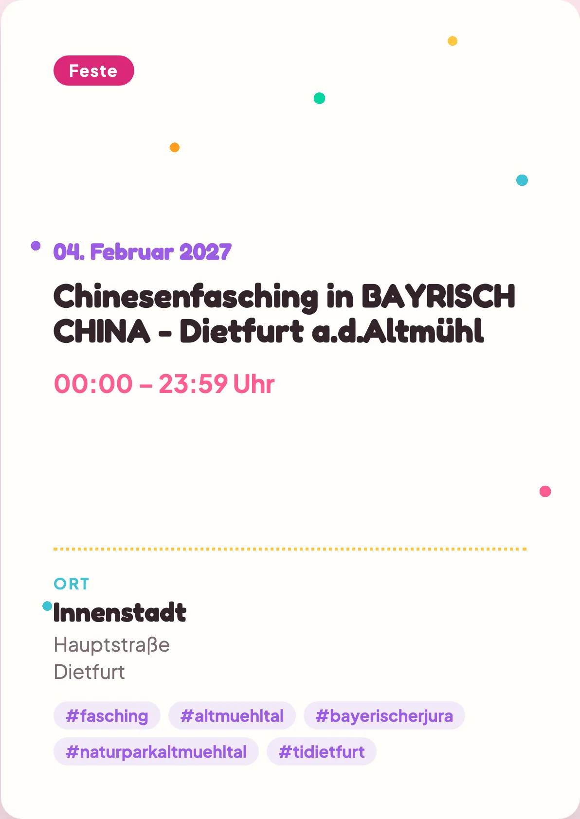 Veranstaltungsflyer