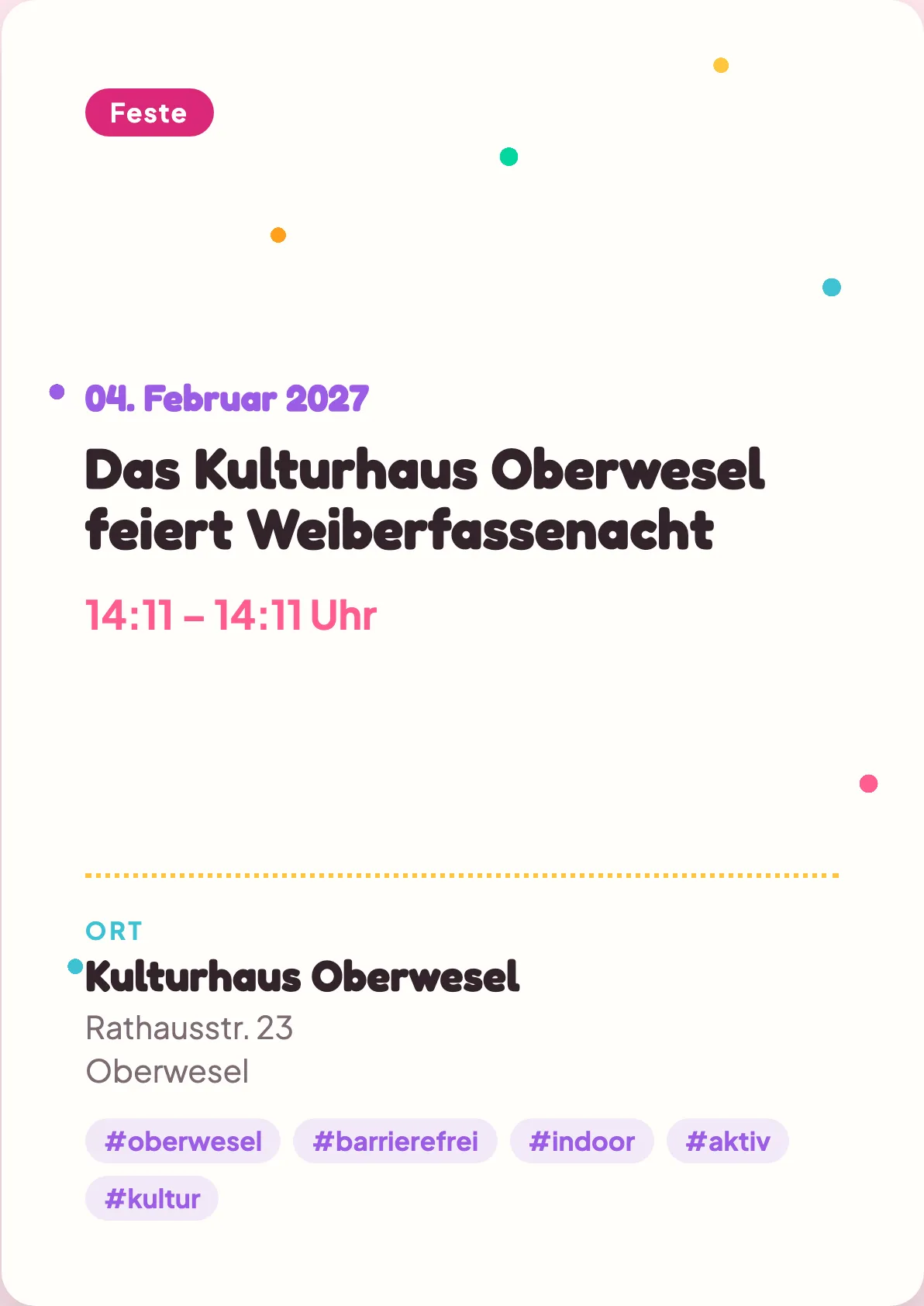 Veranstaltungsflyer