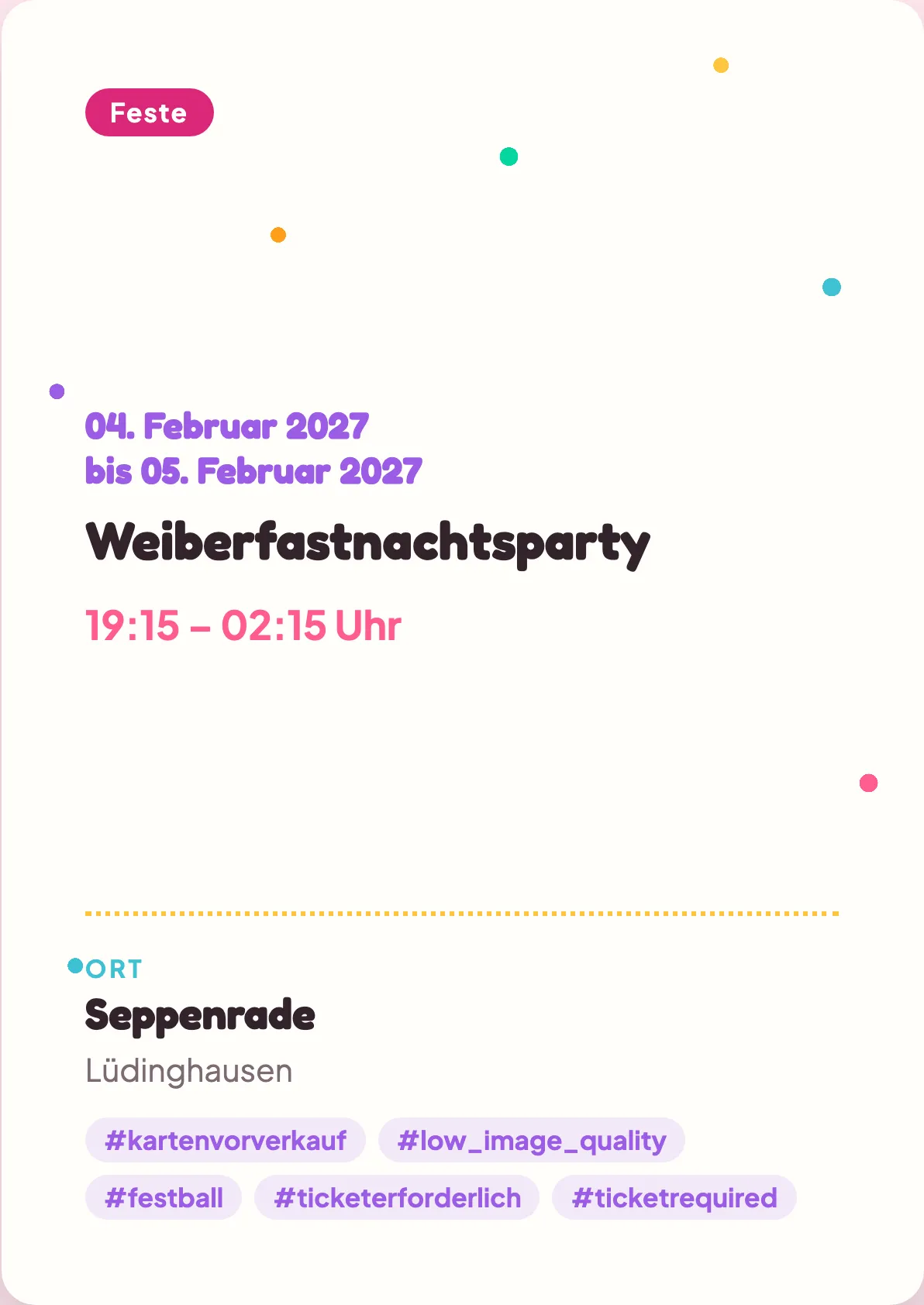 Veranstaltungsflyer