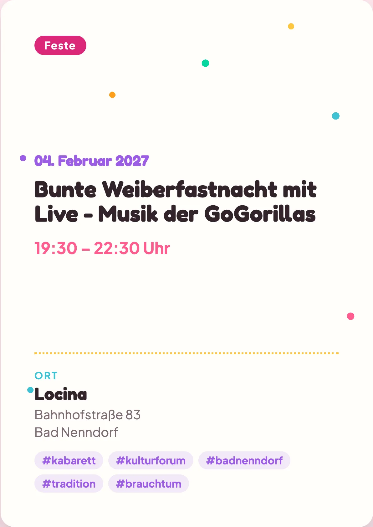 Veranstaltungsflyer