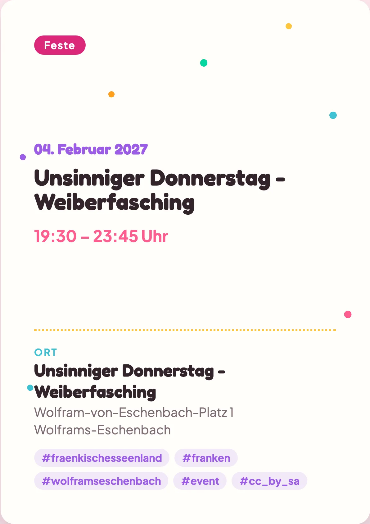 Veranstaltungsflyer