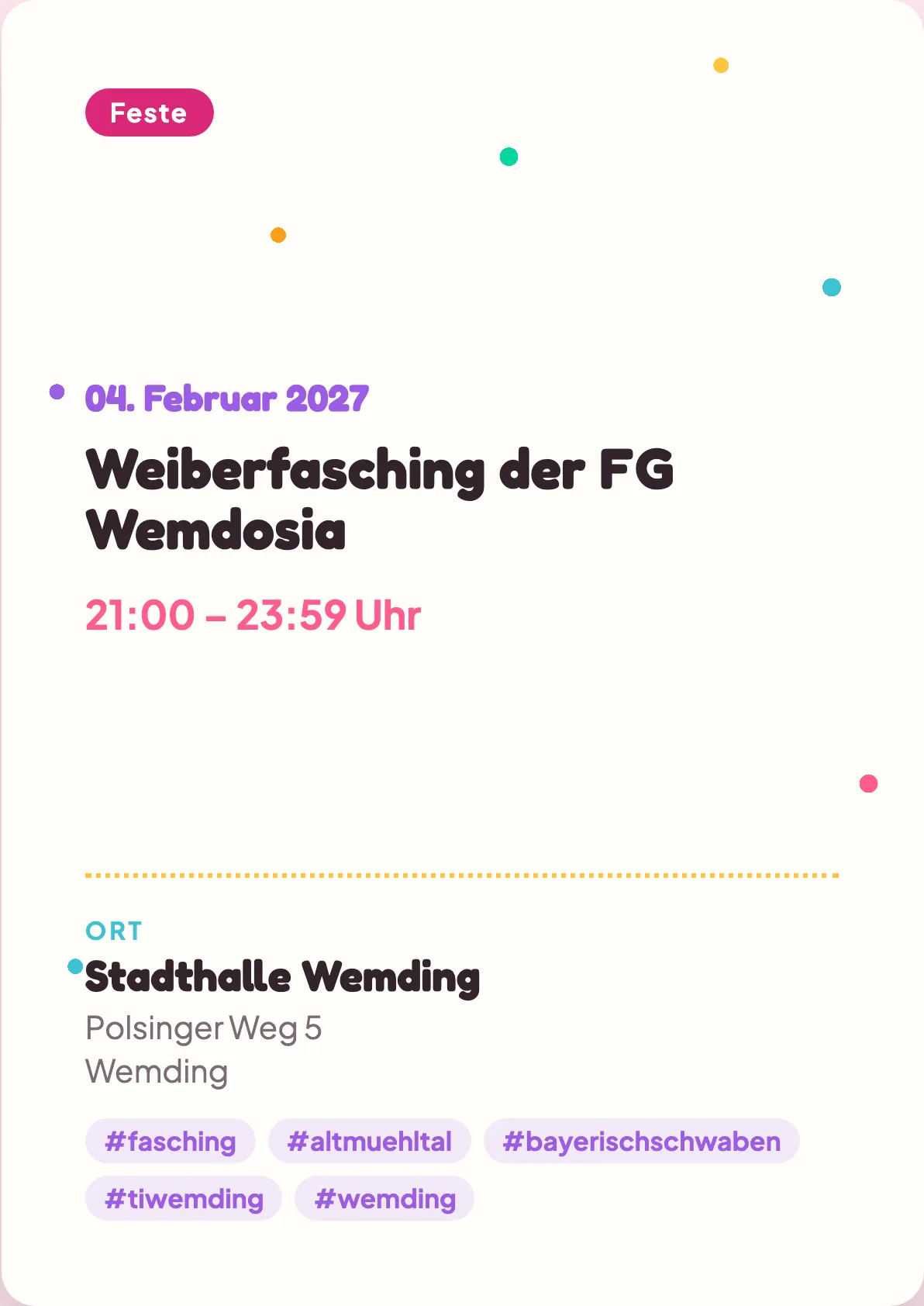 Veranstaltungsflyer