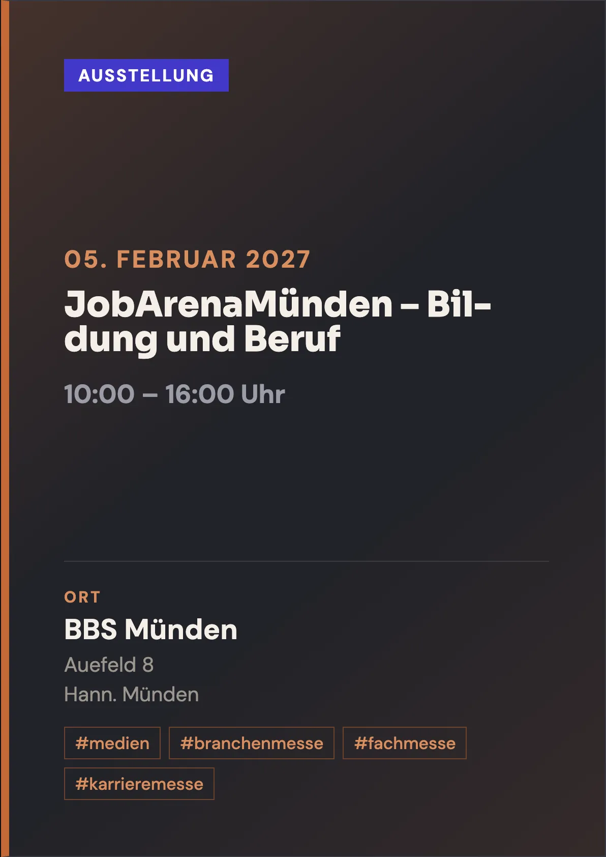 Veranstaltungsflyer