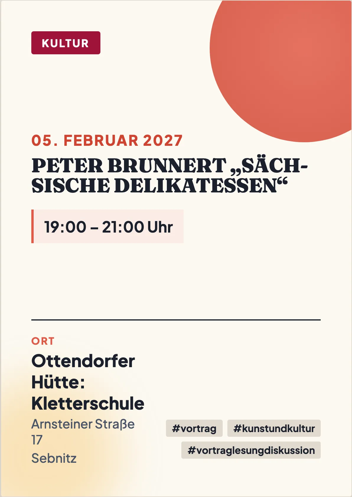 Veranstaltungsflyer
