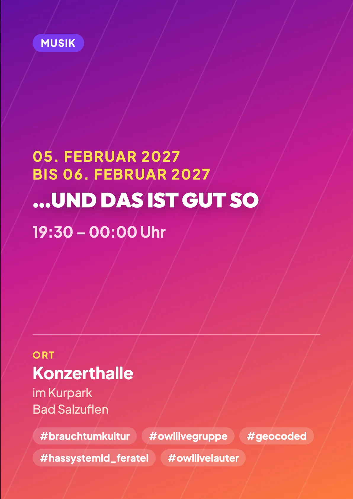 Veranstaltungsflyer