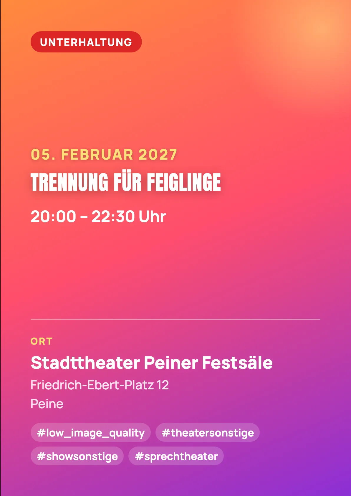 Veranstaltungsflyer