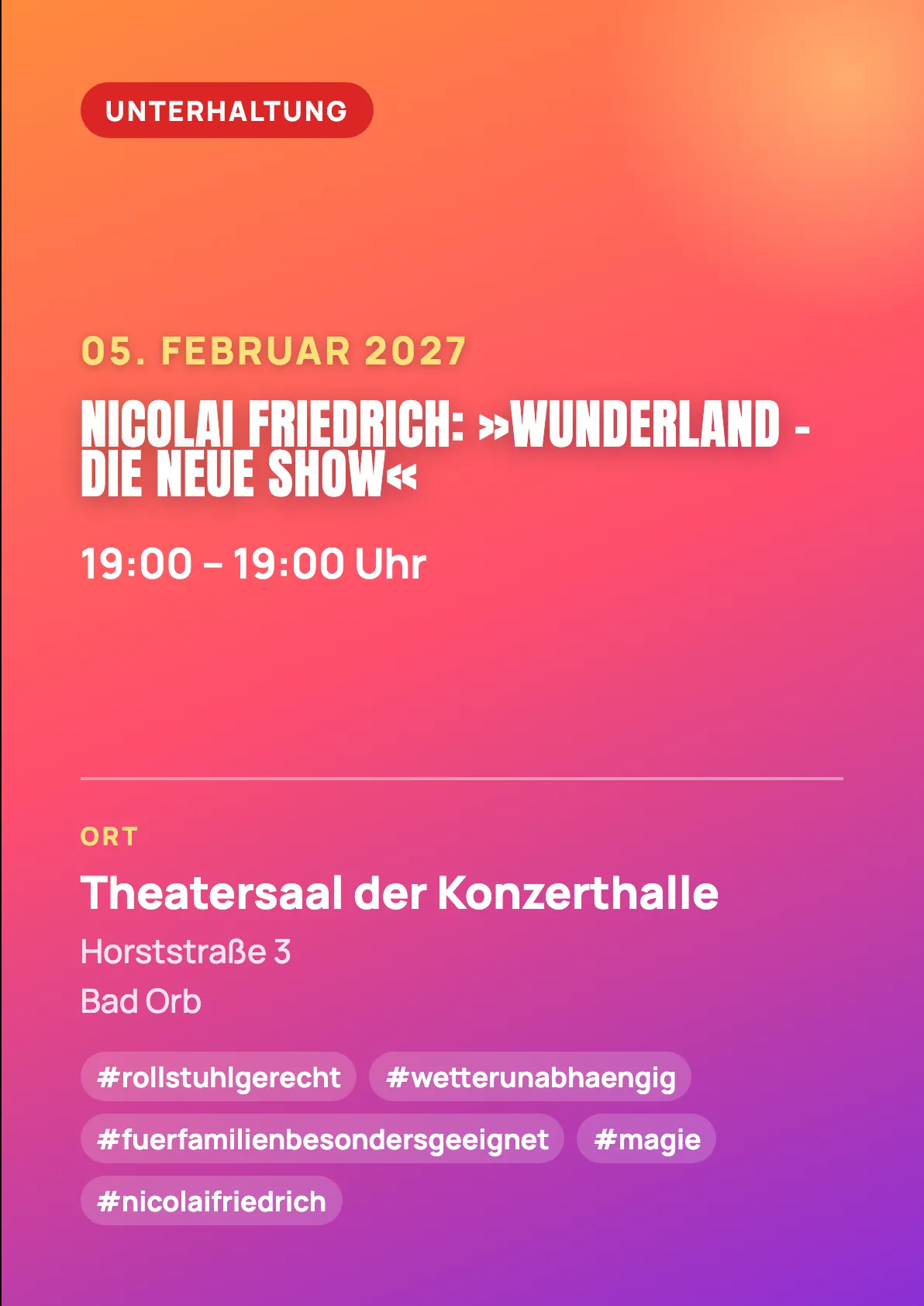 Veranstaltungsflyer