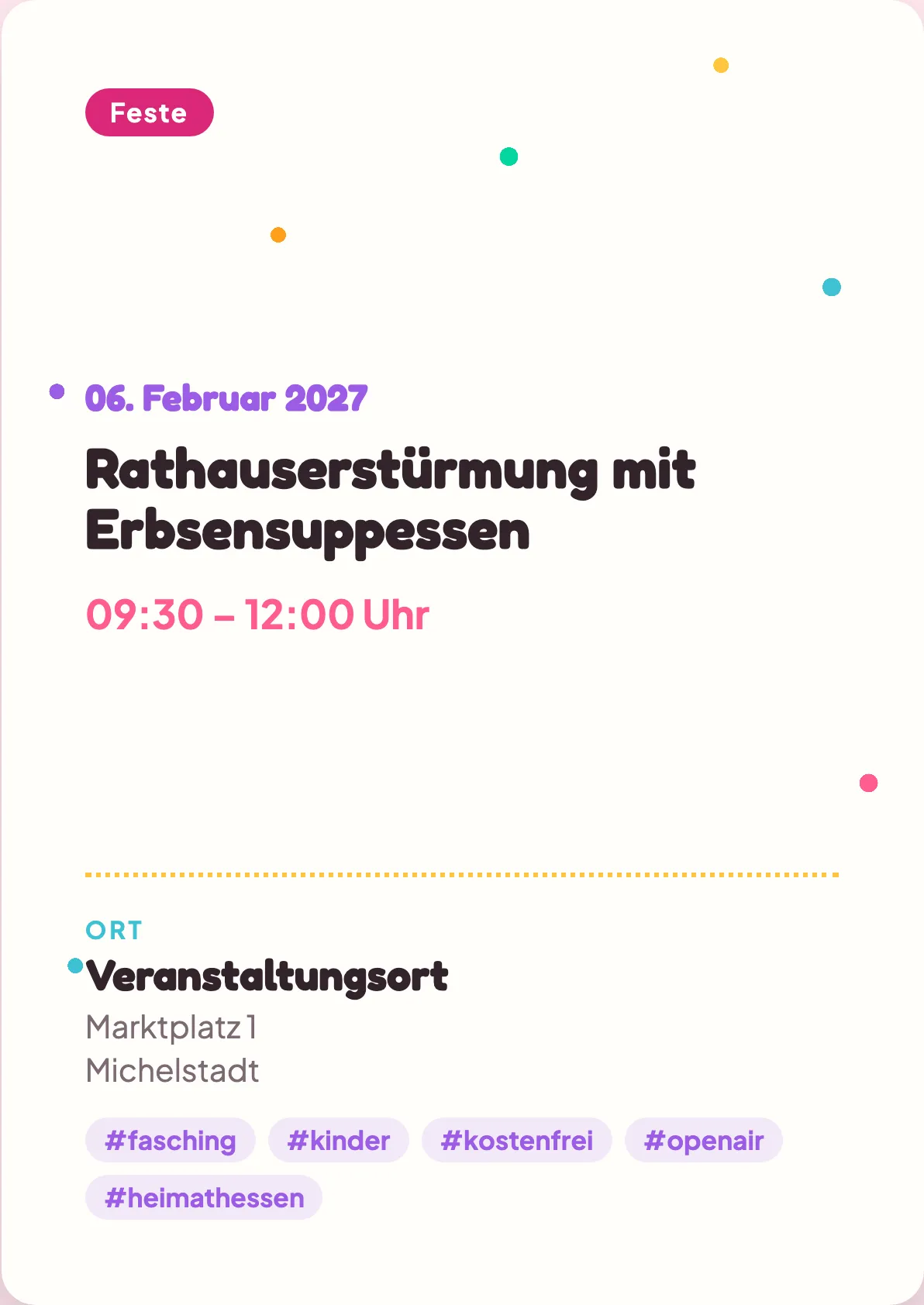 Veranstaltungsflyer