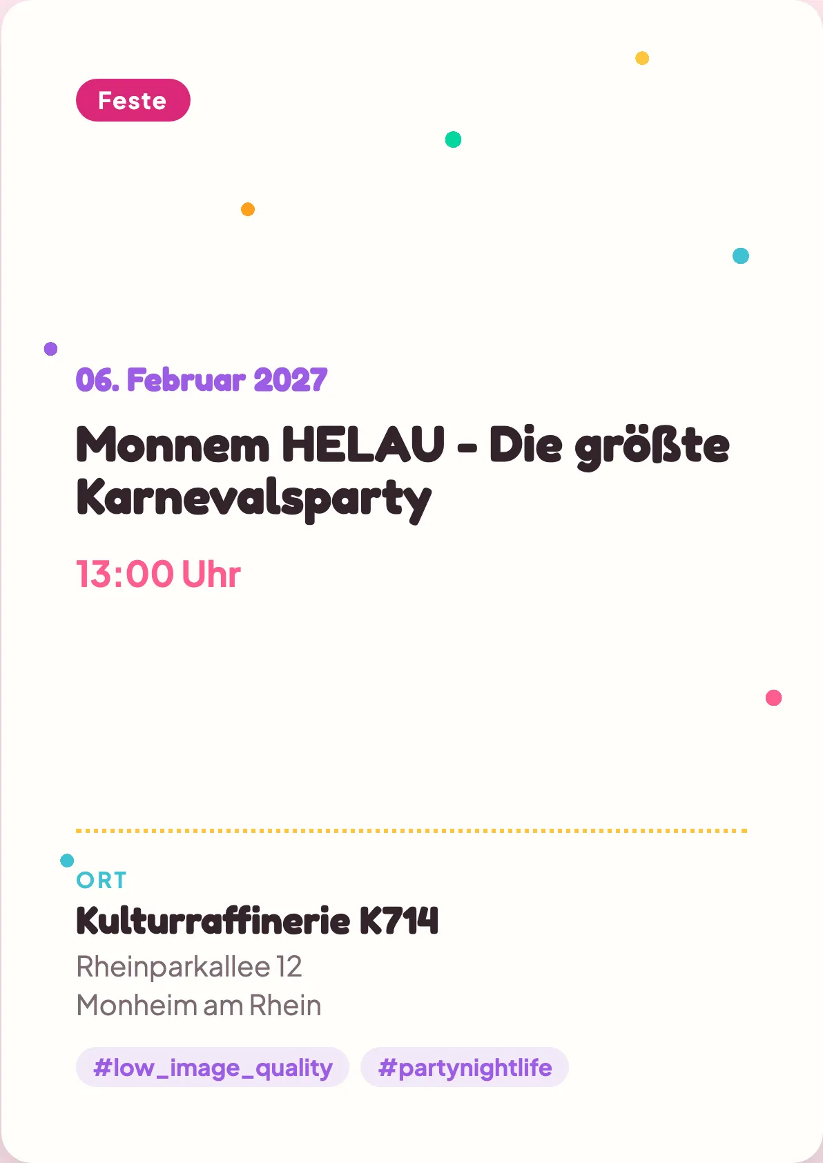 Veranstaltungsflyer