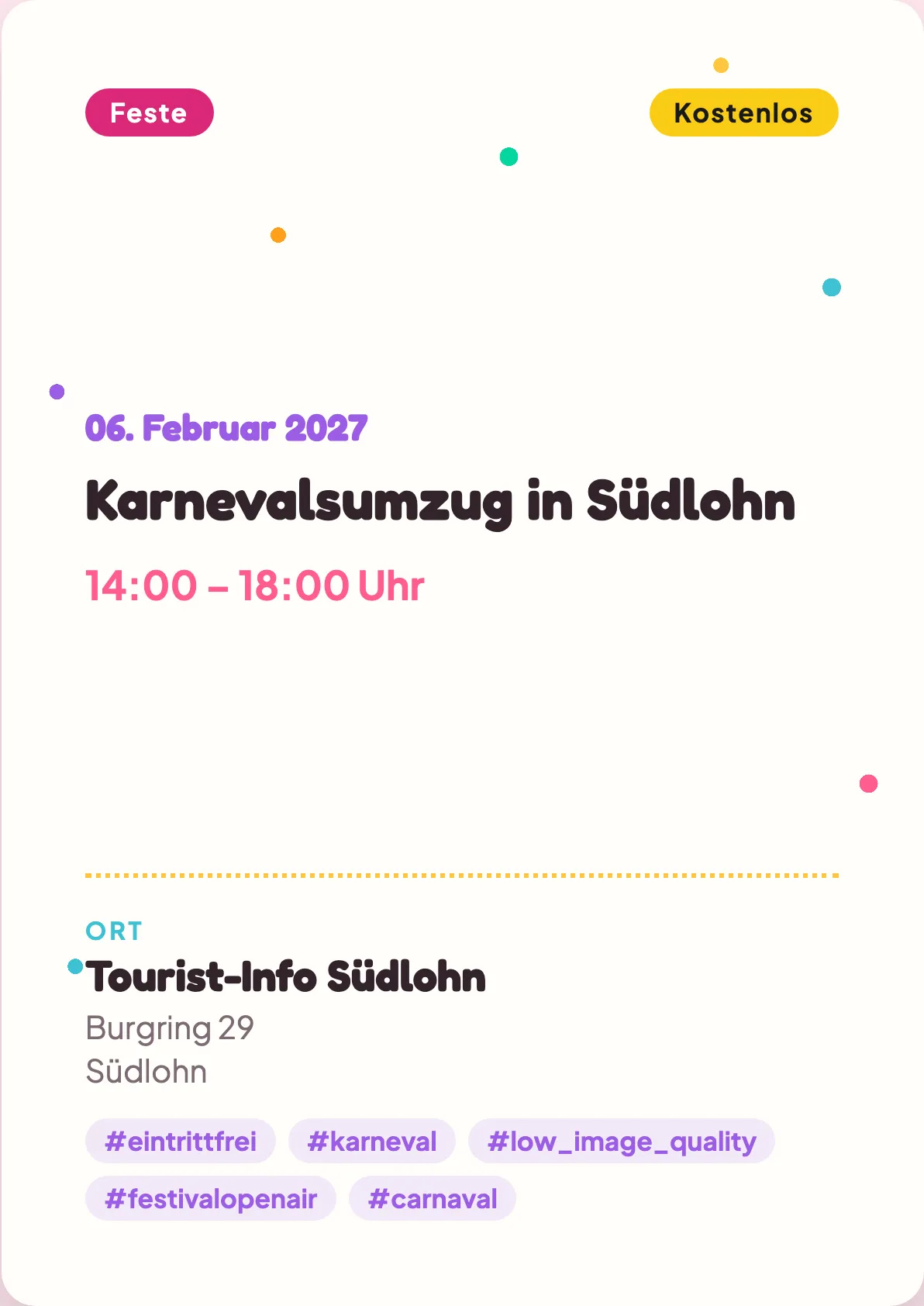 Veranstaltungsflyer