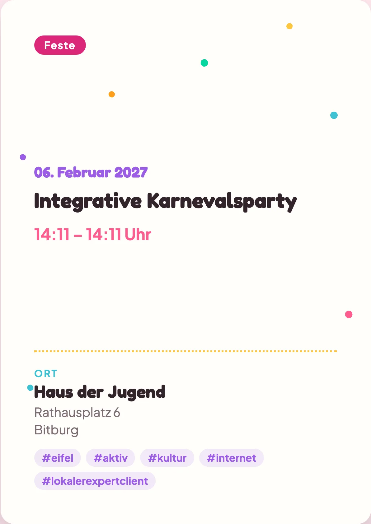 Veranstaltungsflyer