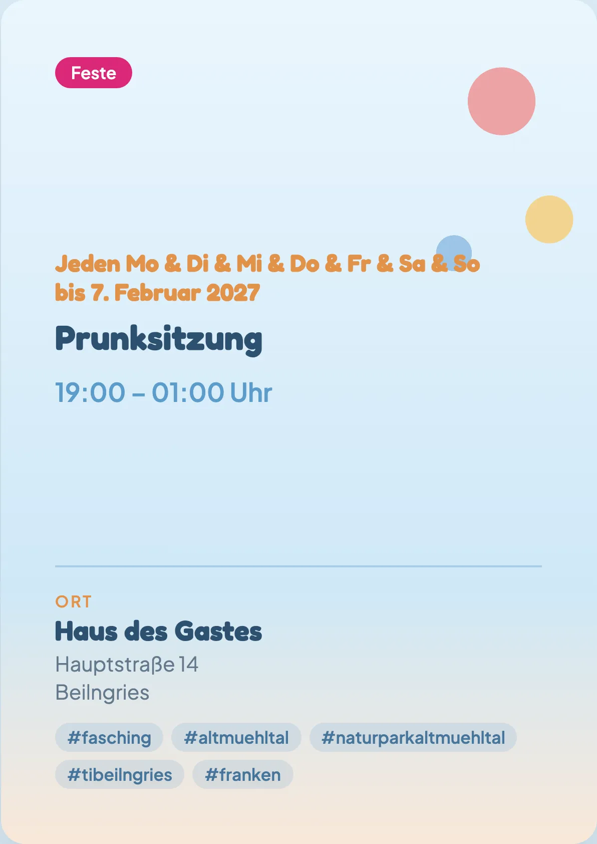 Veranstaltungsflyer