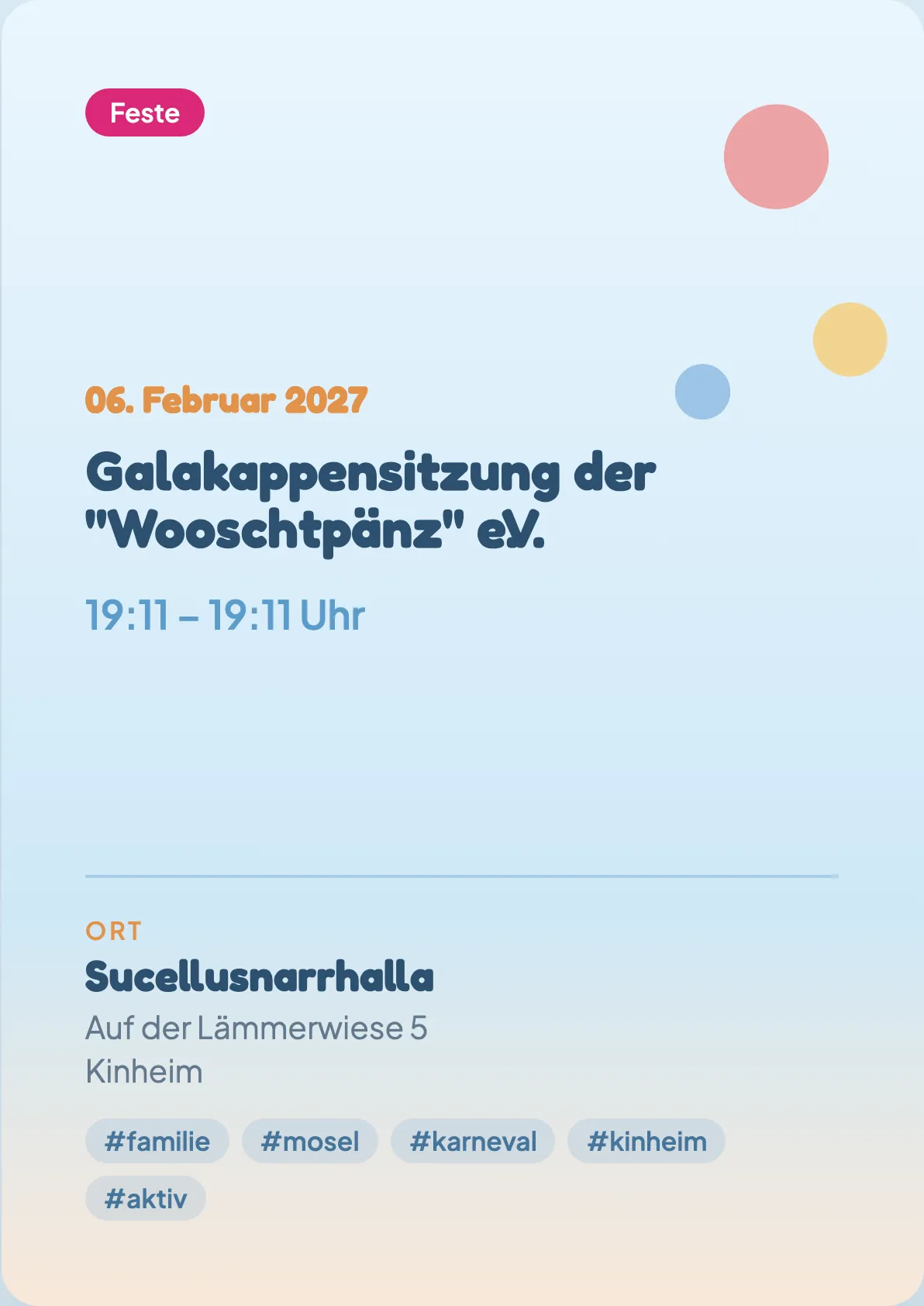 Veranstaltungsflyer