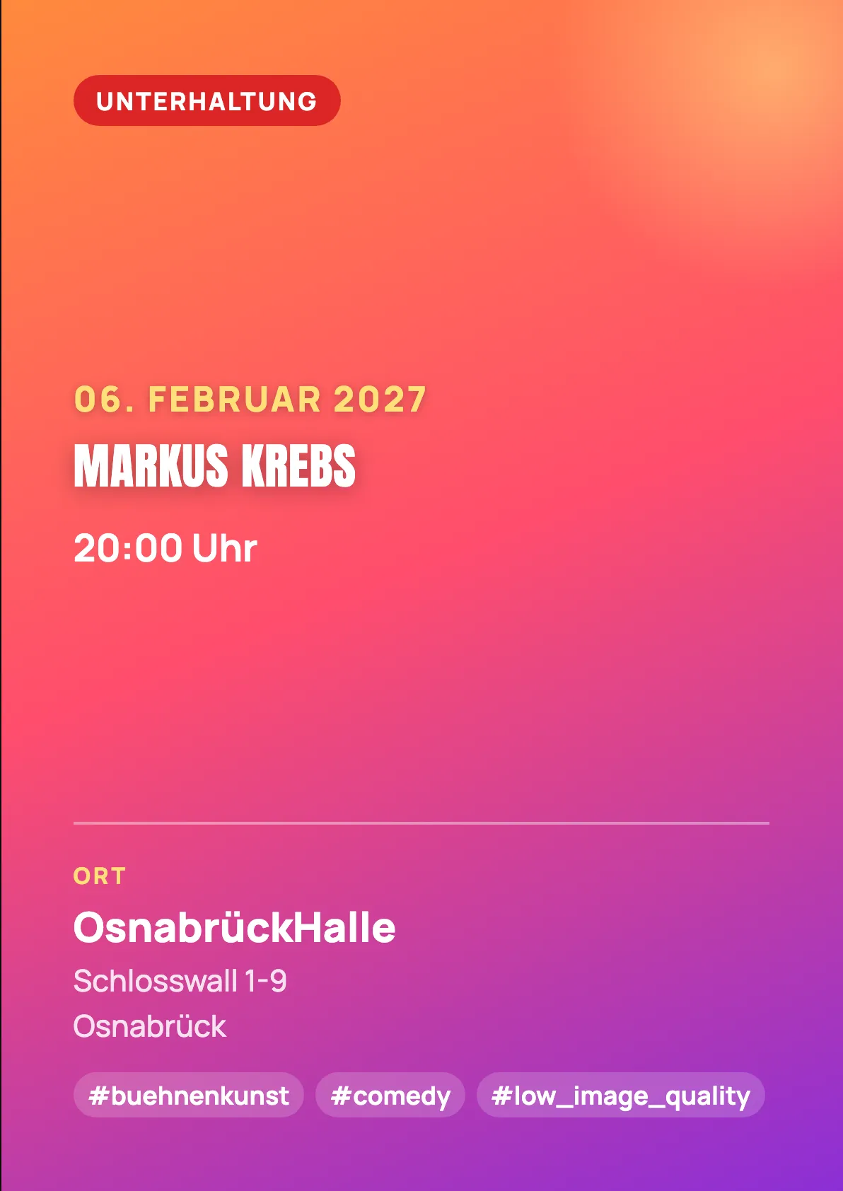 Veranstaltungsflyer