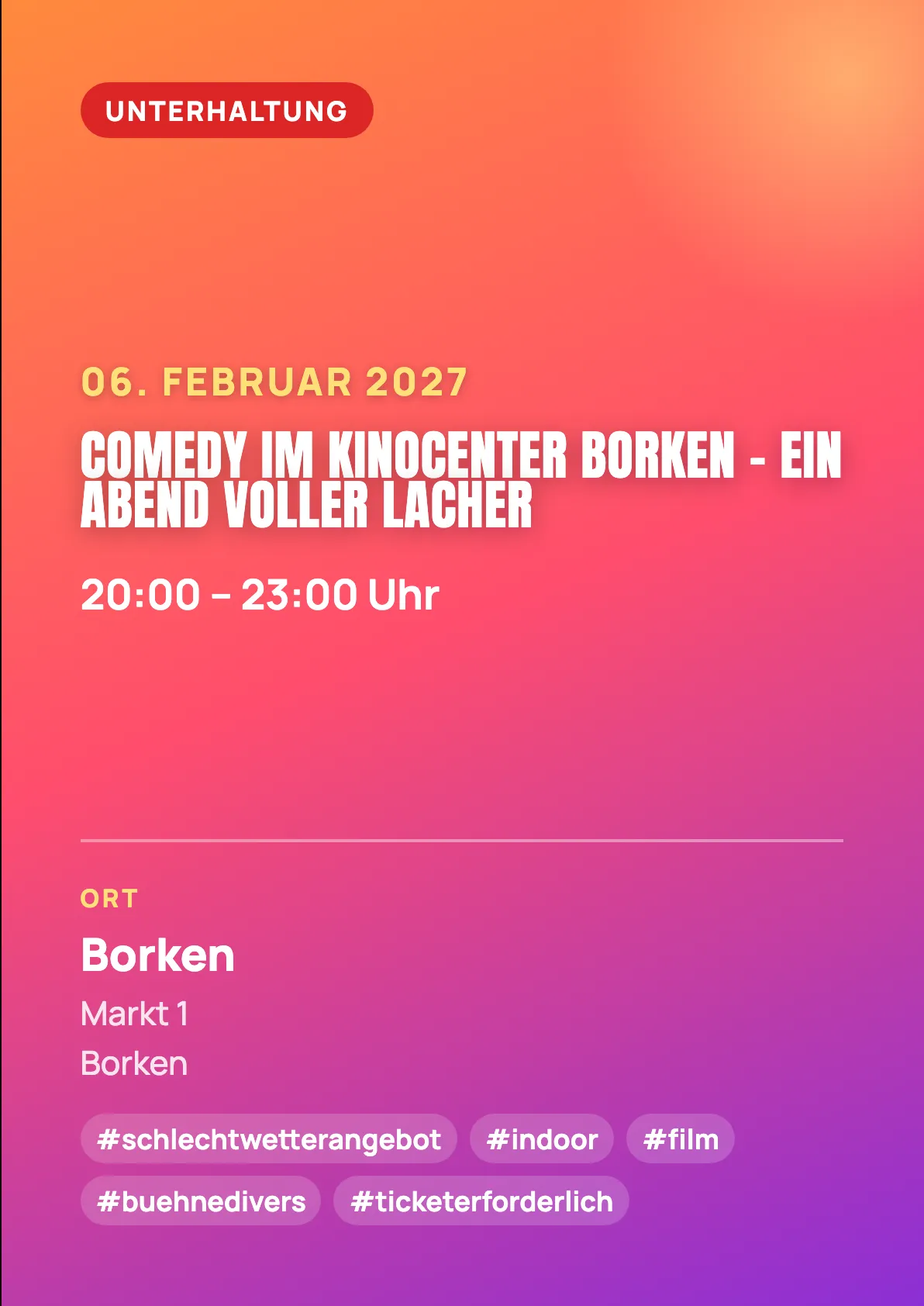 Veranstaltungsflyer