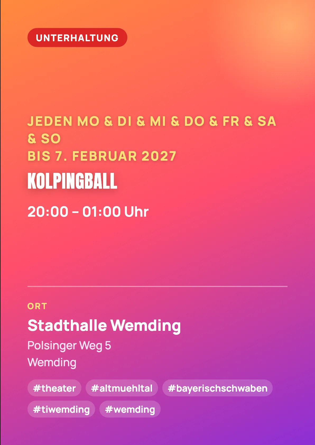 Veranstaltungsflyer