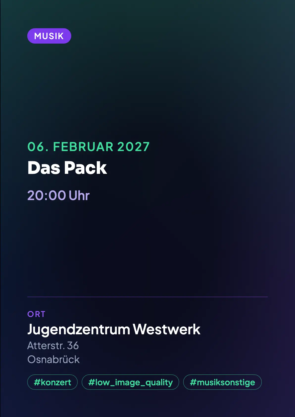 Veranstaltungsflyer