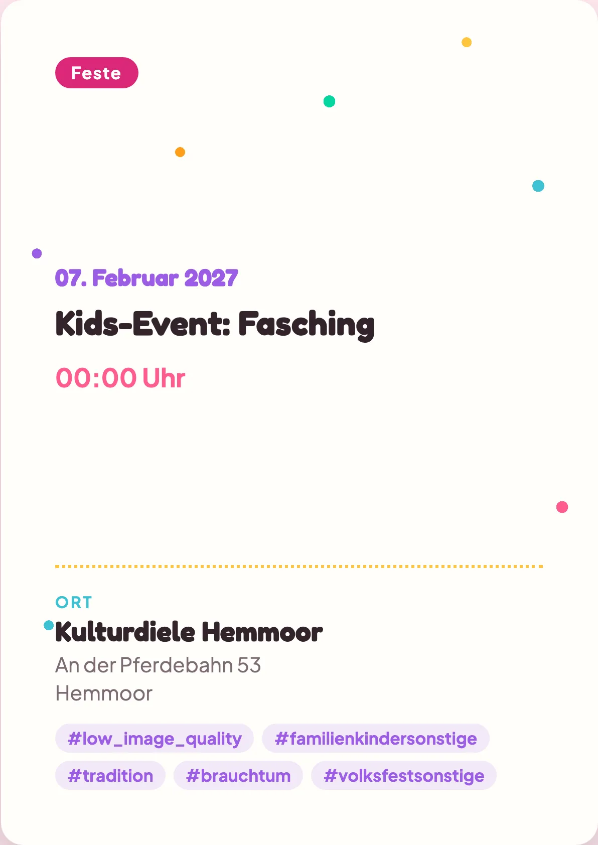 Veranstaltungsflyer