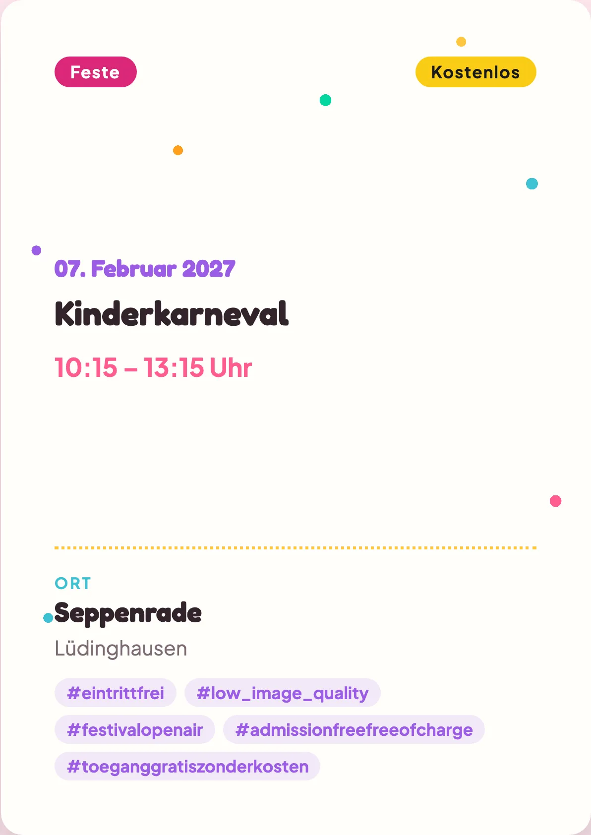 Veranstaltungsflyer