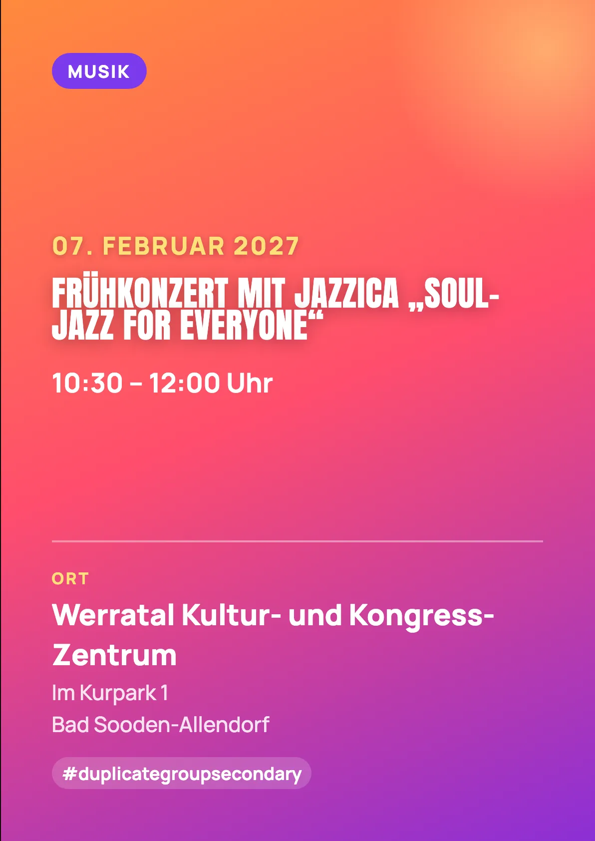 Veranstaltungsflyer