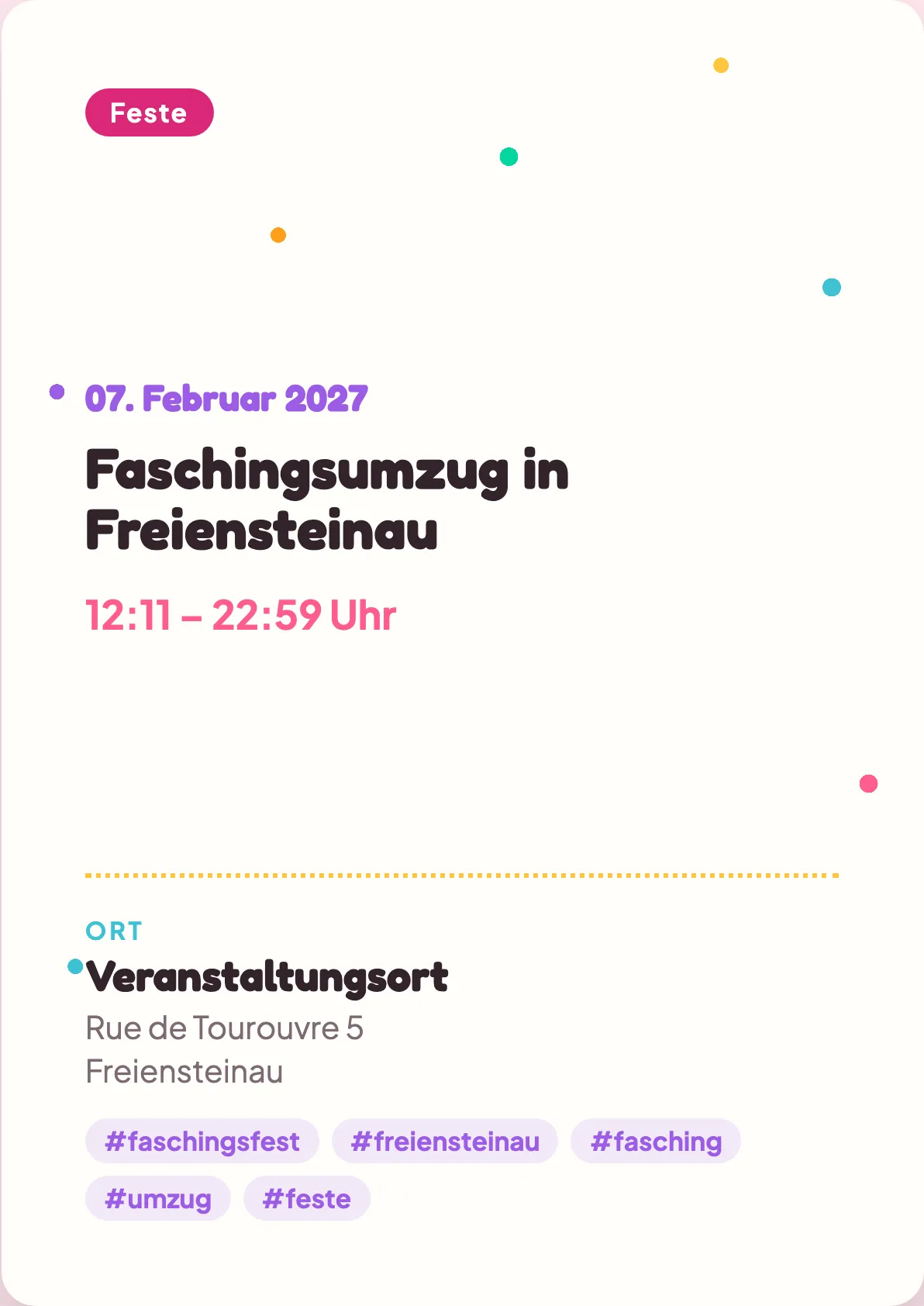 Veranstaltungsflyer