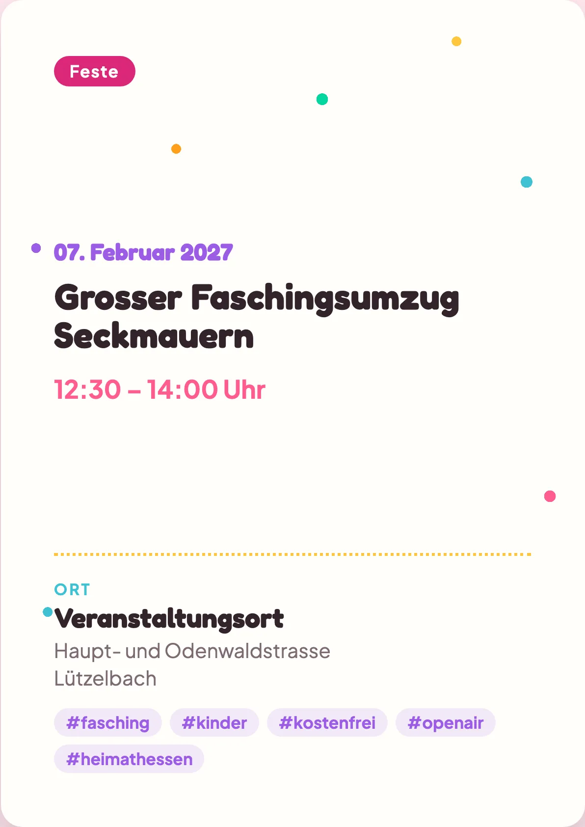 Veranstaltungsflyer