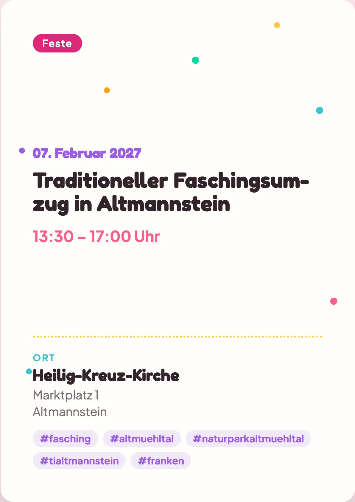 Veranstaltungsflyer