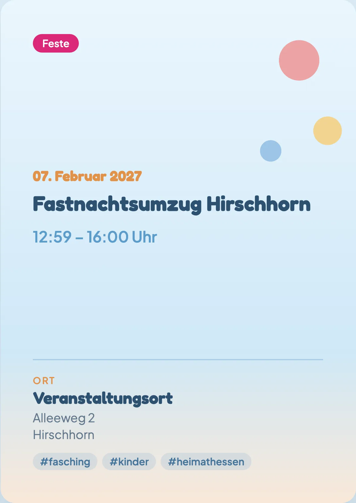 Veranstaltungsflyer