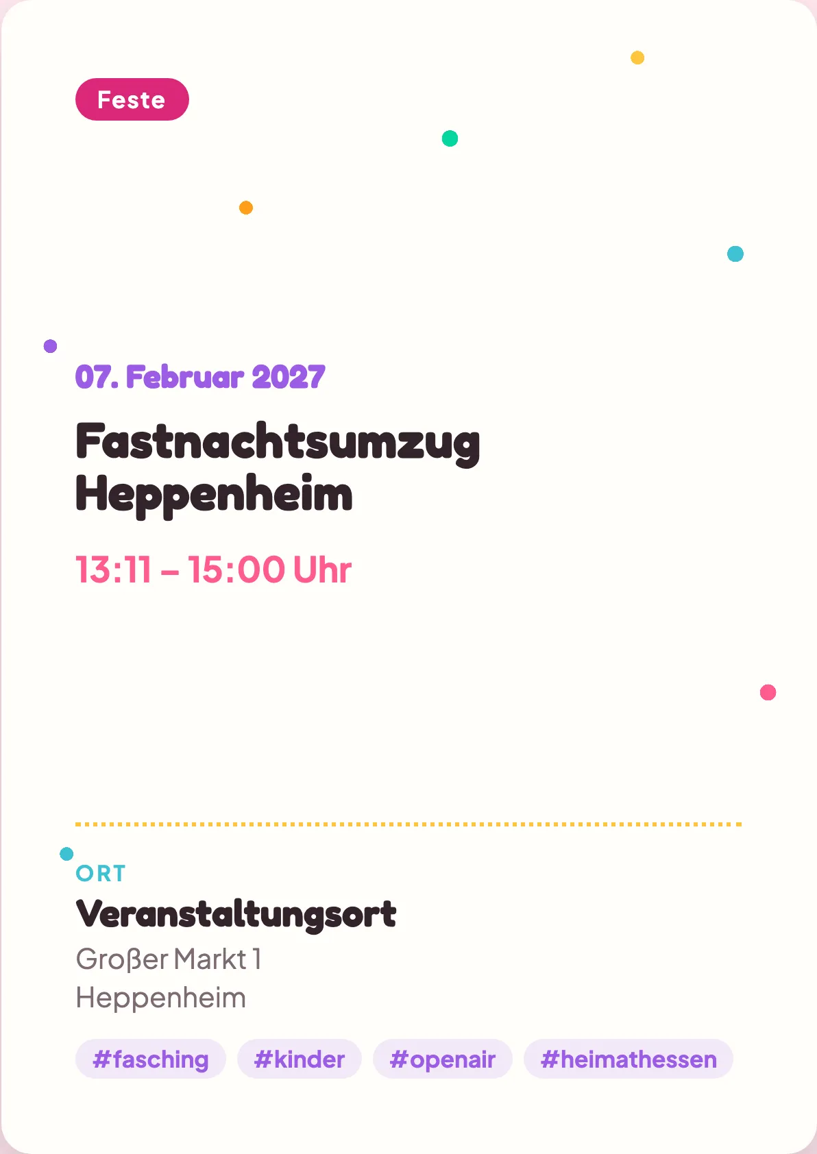 Veranstaltungsflyer
