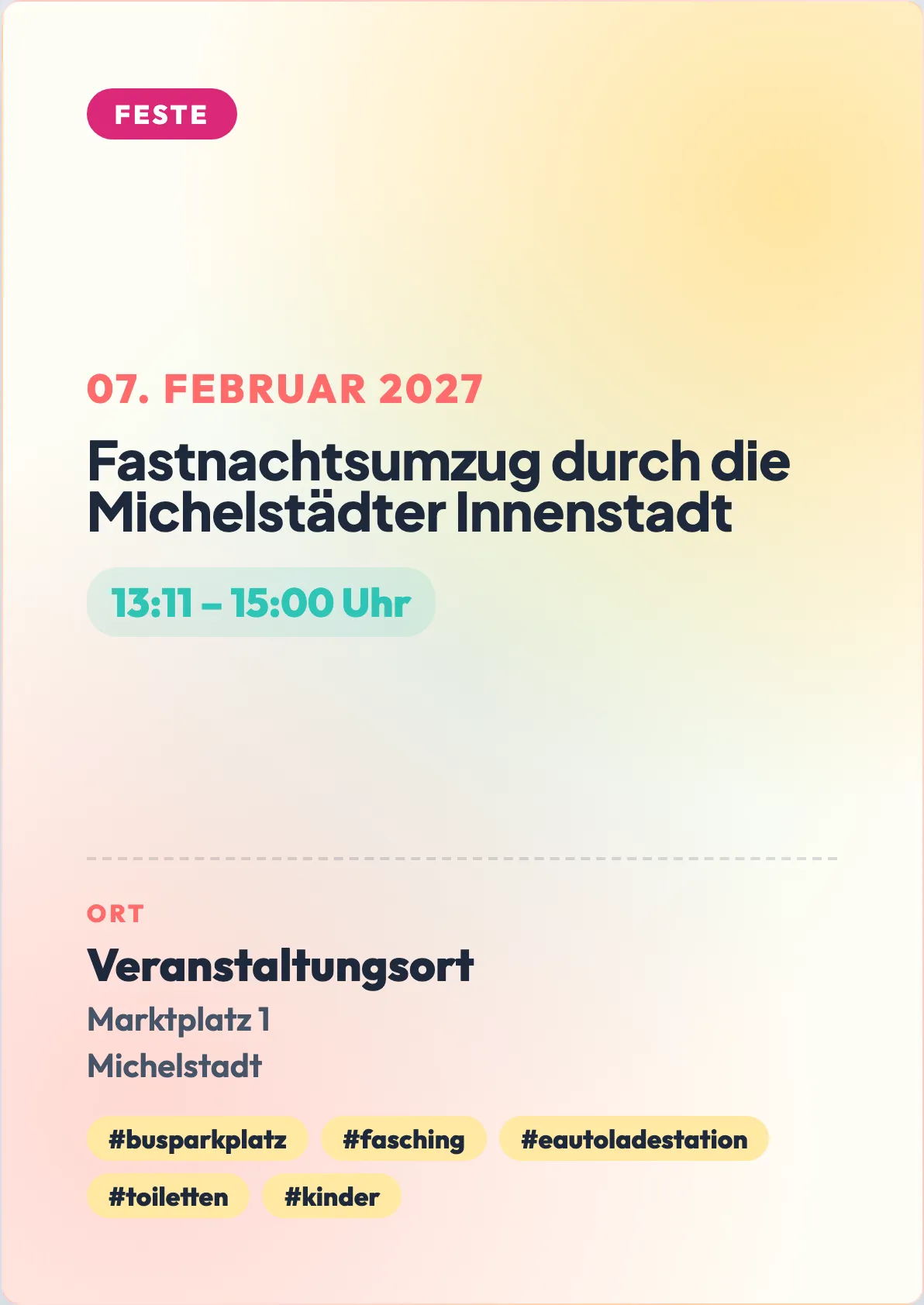 Veranstaltungsflyer