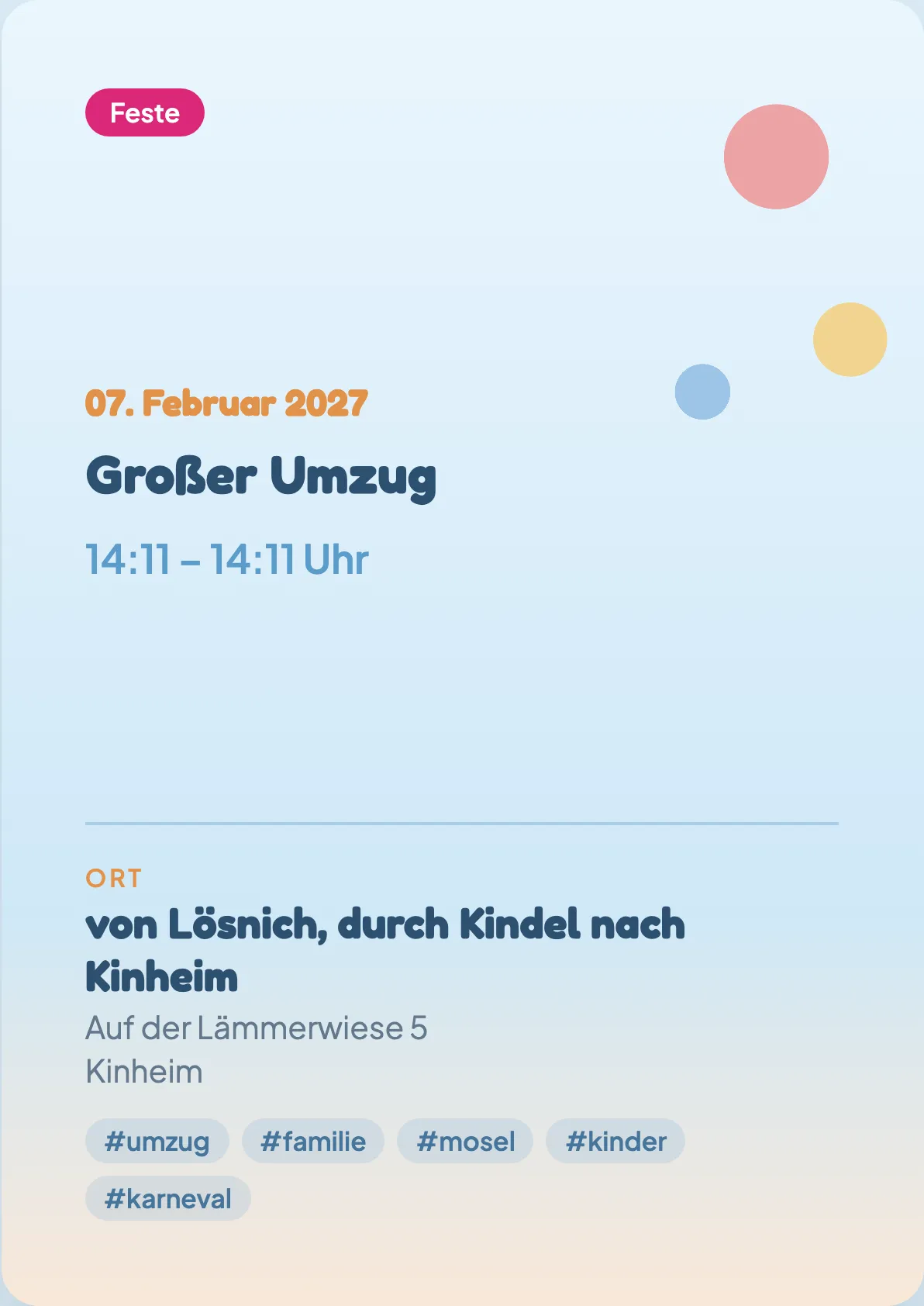 Veranstaltungsflyer