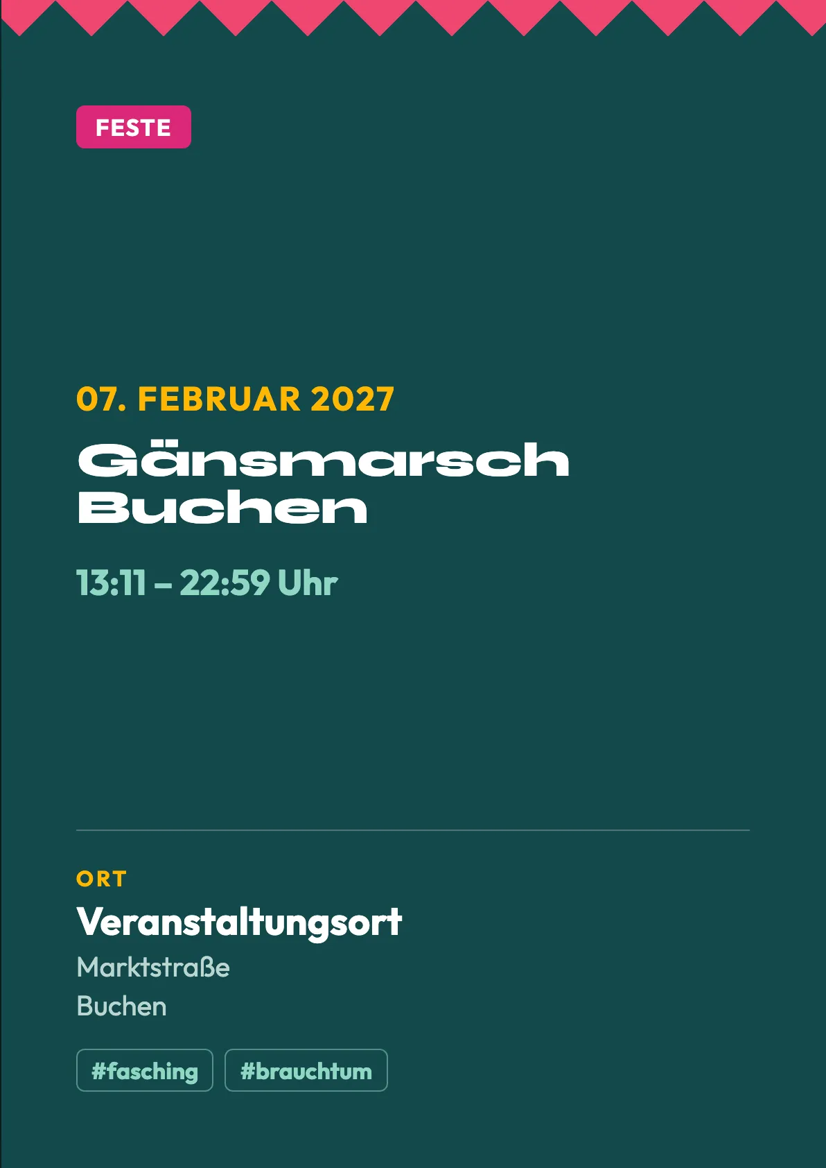 Veranstaltungsflyer