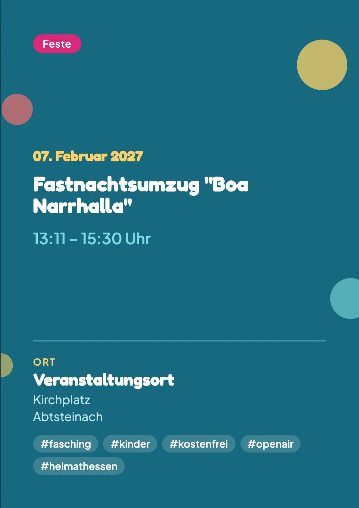 Veranstaltungsflyer