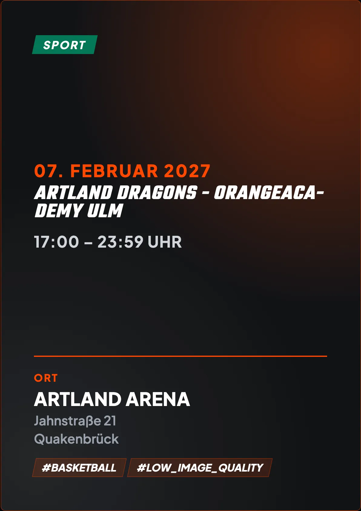 Veranstaltungsflyer