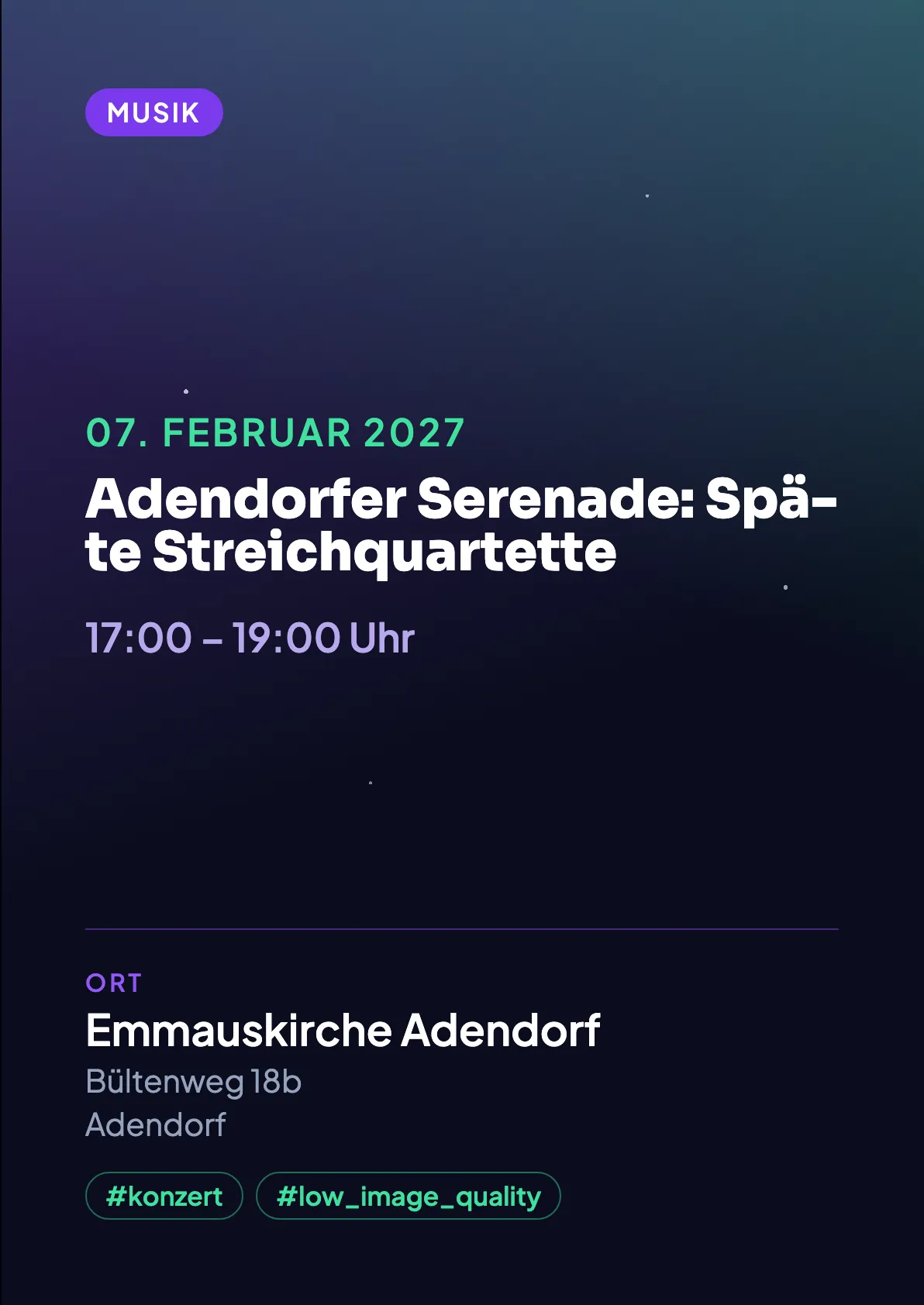 Veranstaltungsflyer